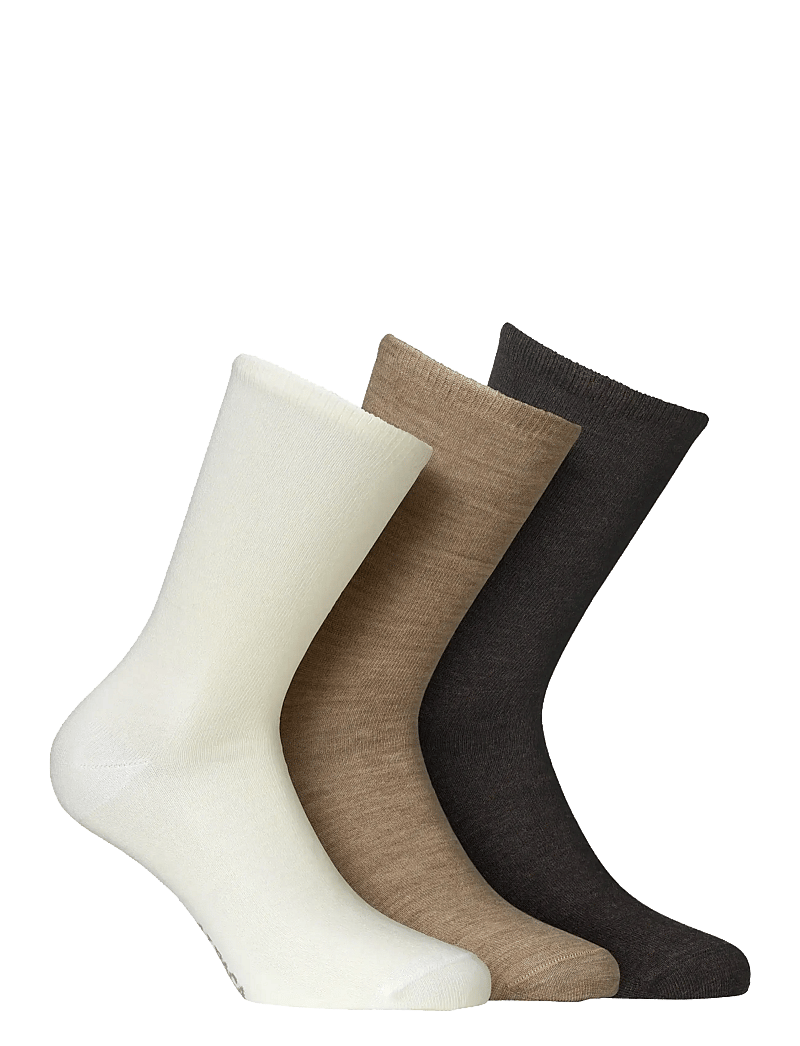 Alpacasocks&Co - Merino Lifestyle 3-pack - crew-socken - fondente/glacÉ/naturale - 0