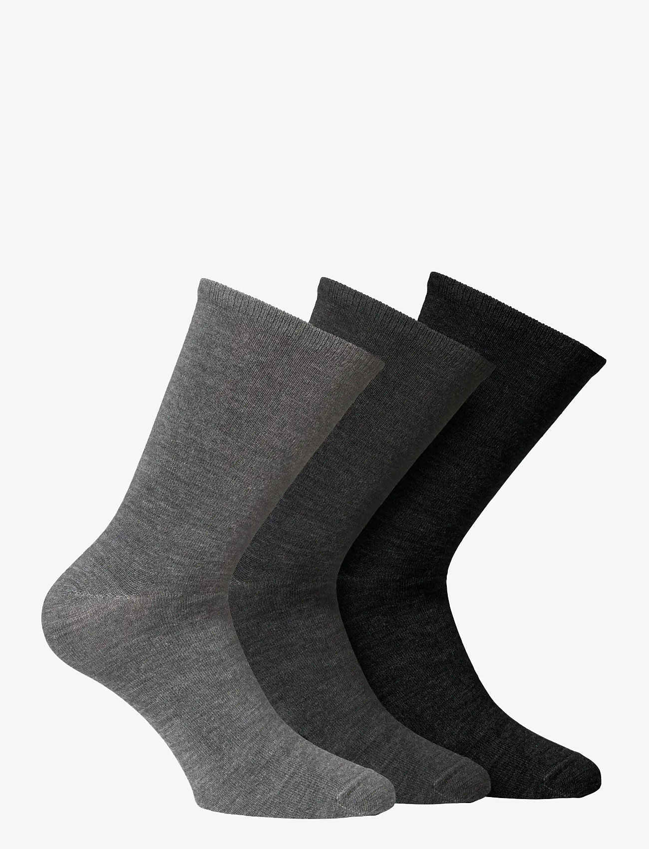 Alpacasocks&Co - Merino Lifestyle 3-pack - nero/ferro/argento - 0
