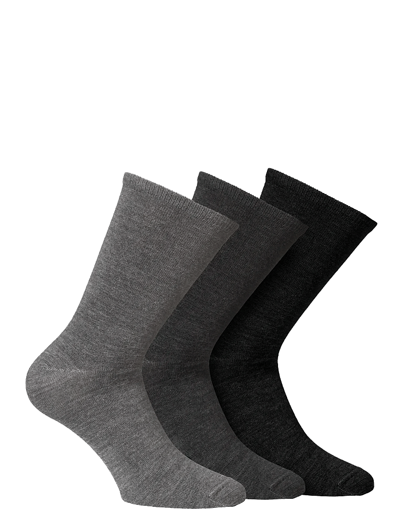 Alpacasocks&Co - Merino Lifestyle 3-pack - nero/ferro/argento - 0