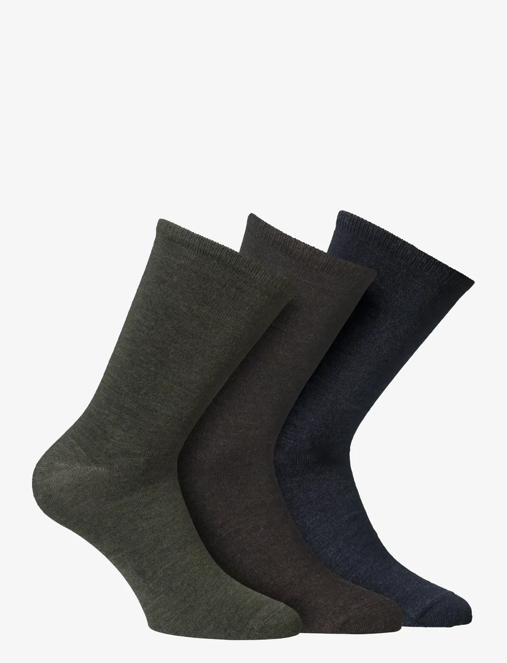 Alpacasocks&Co - Knitted merino socks in 3-pack - vanliga strumpor - abisso/fondente/grigioverde - 0