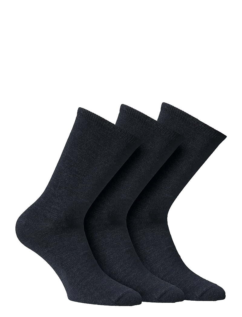Alpacasocks&Co - Knitted merino socks in 3-pack mixed - crew-socken - blue - 0