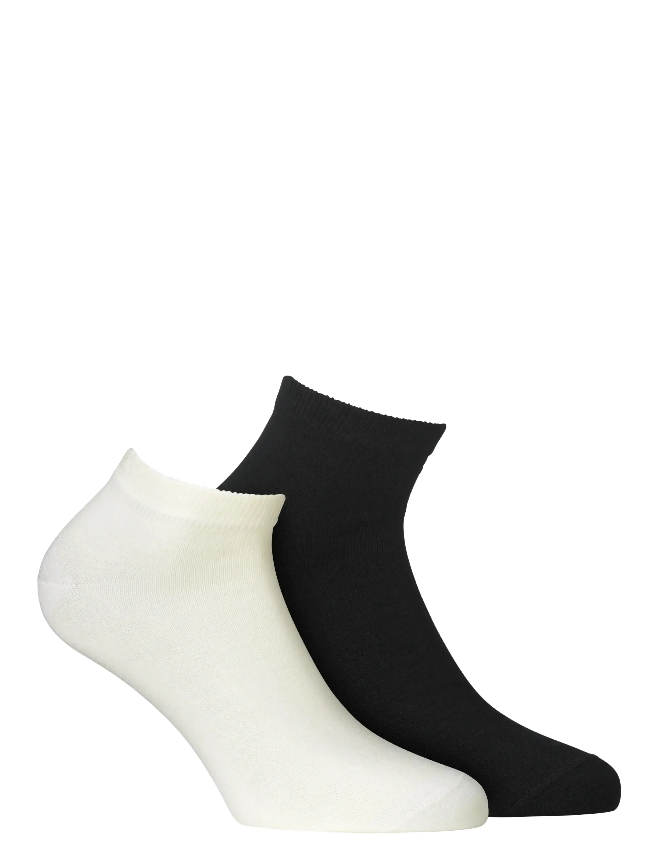 Alpacasocks&Co Knitted merino socks in 2-pack - Strømper - NERO/LATTE / white