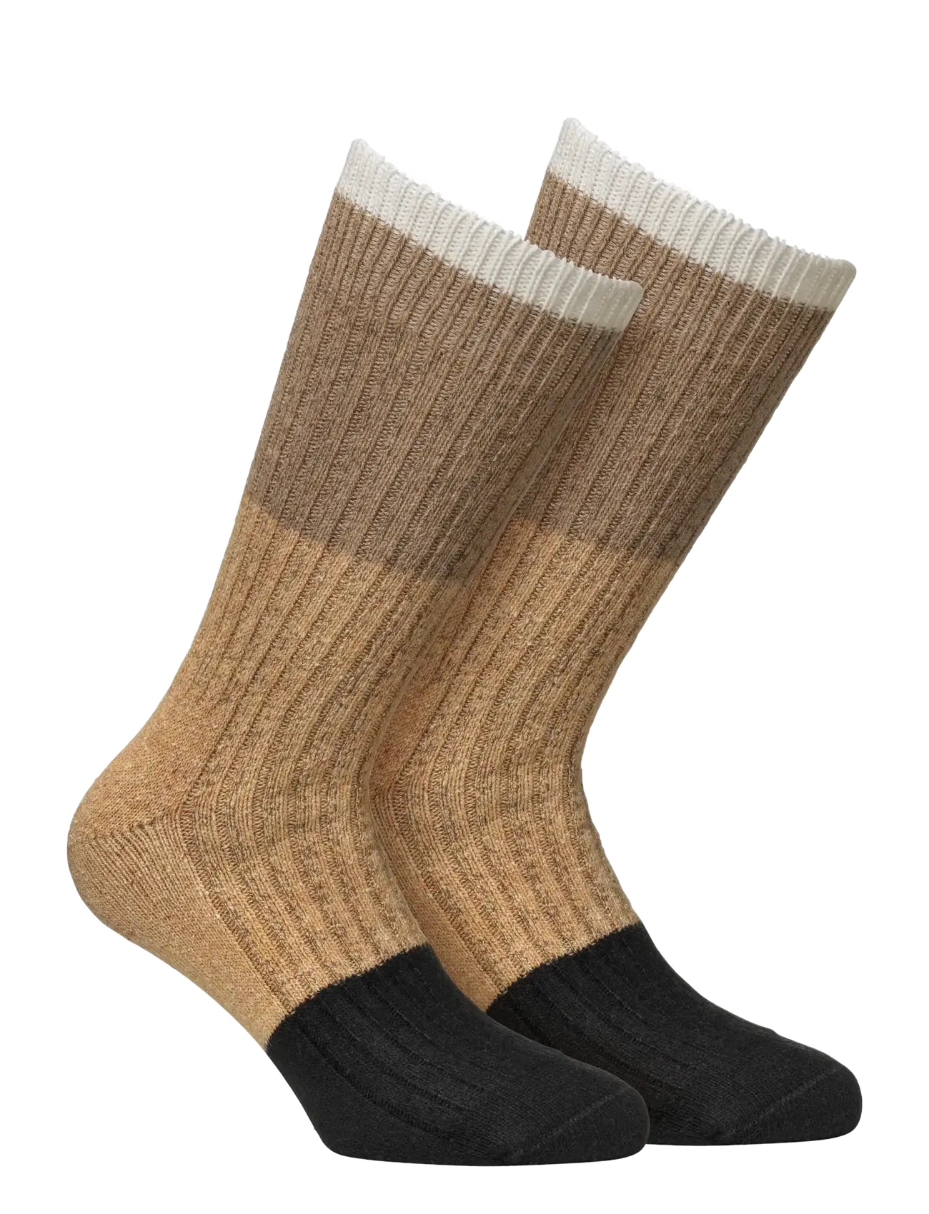 Alpacasocks&Co Merino Block 1-pack - Alpacasocks&Co - LATTE-TAN-LIGHT GREY-NERO / multi