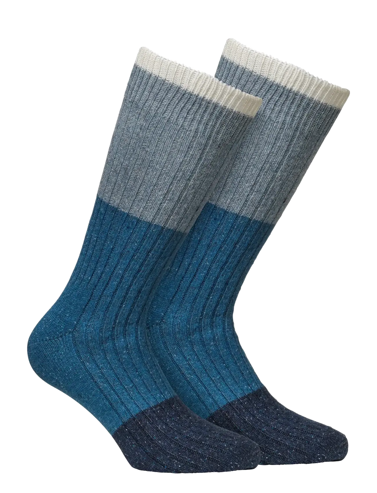 Alpacasocks&Co Merino Block 1-pack - Undertøy - LATTE, LIGHT BLUE, ROYAL, DARK BLUE / multi