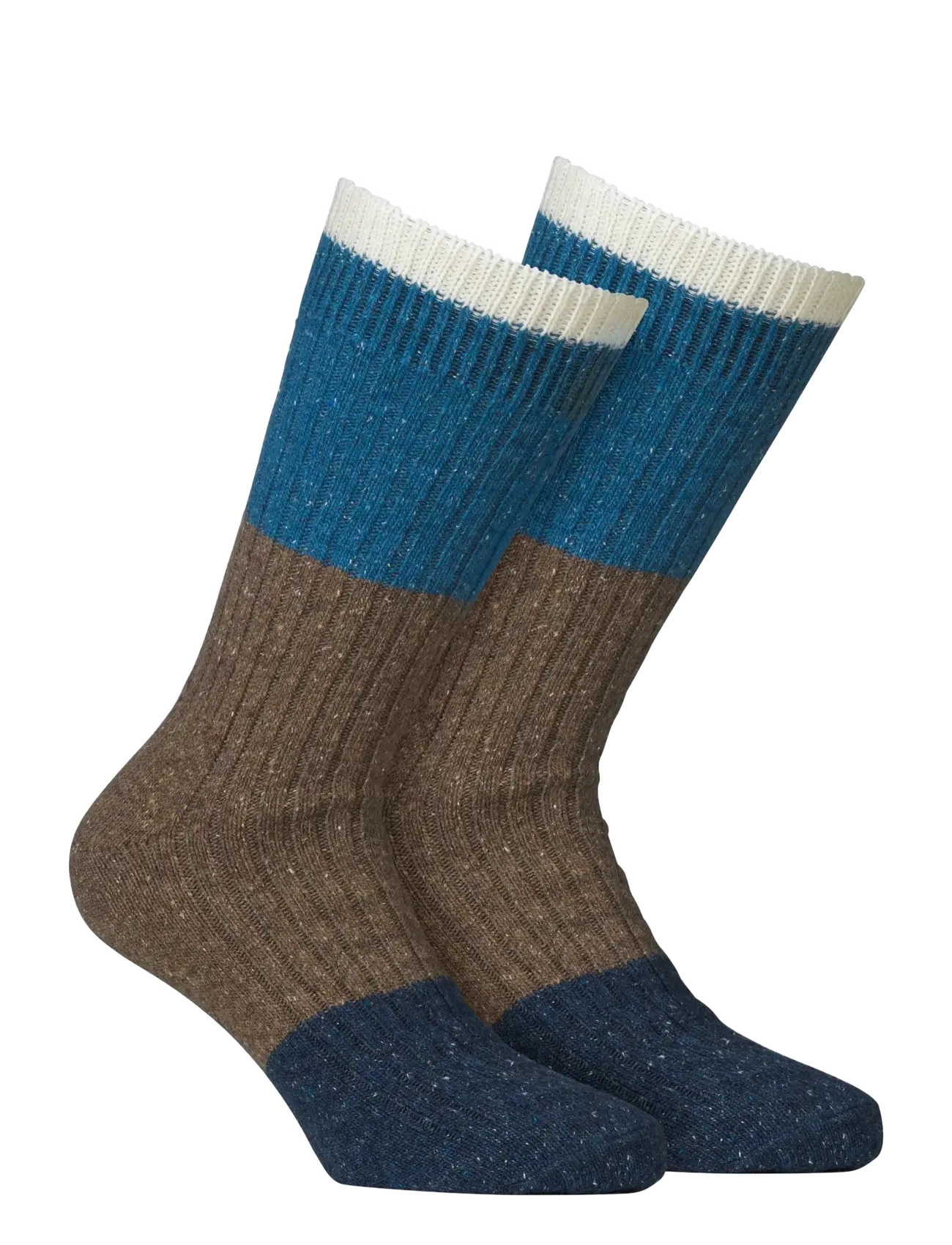 Alpacasocks&Co Merino Block 1-pack - Alpacasocks&Co - LATTE, ROYAL, DARK TAN, DARK BLUE / multi