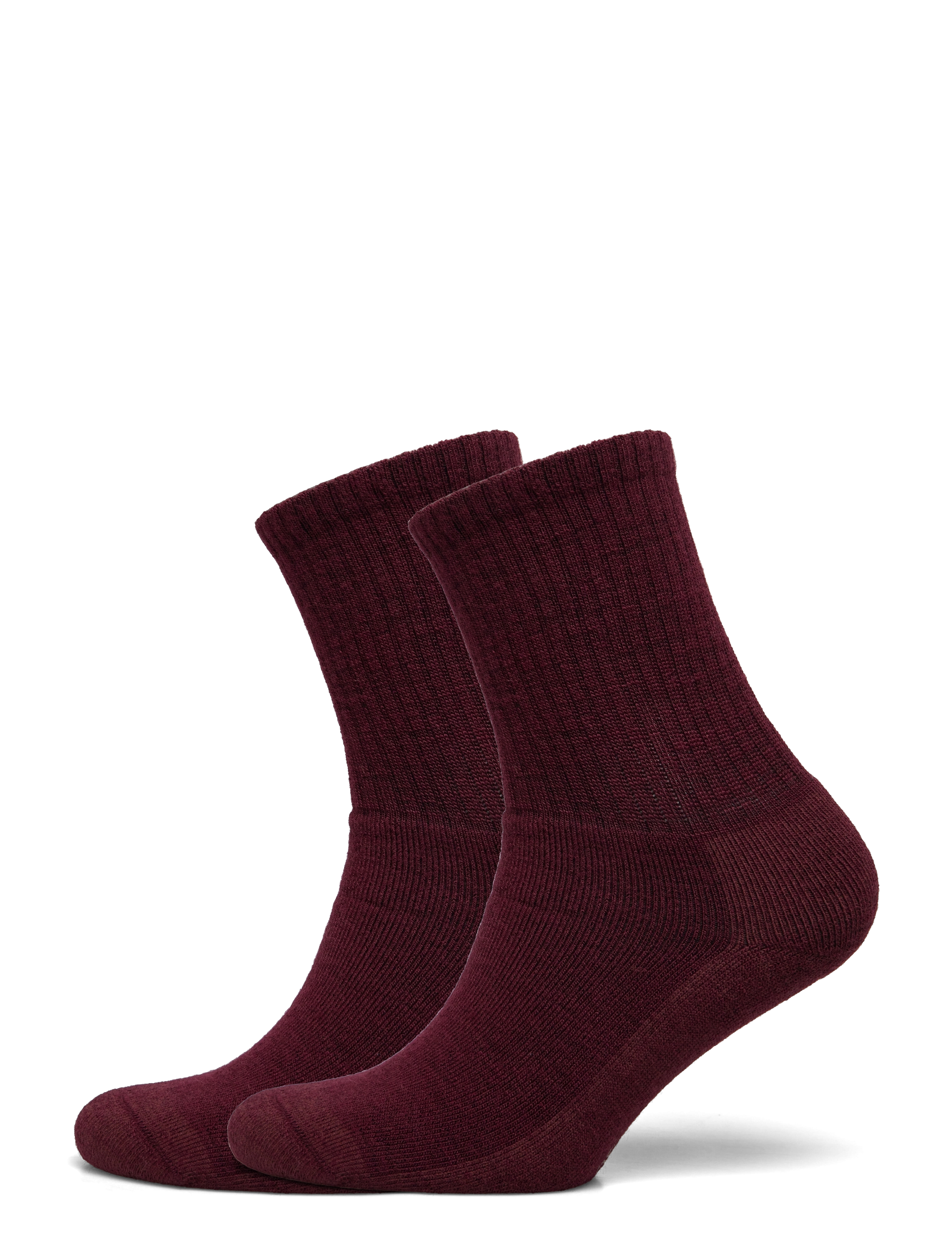 Alpacasocks&Co Merino Casual 2-pack - Socken - BURGUNDY / burgundy