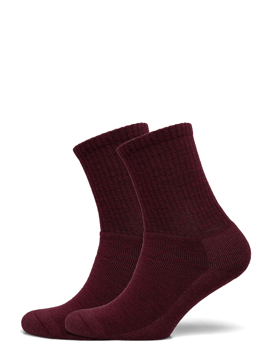 Alpacasocks&Co - Merino Casual 2-pack - vanliga strumpor - burgundy - 0