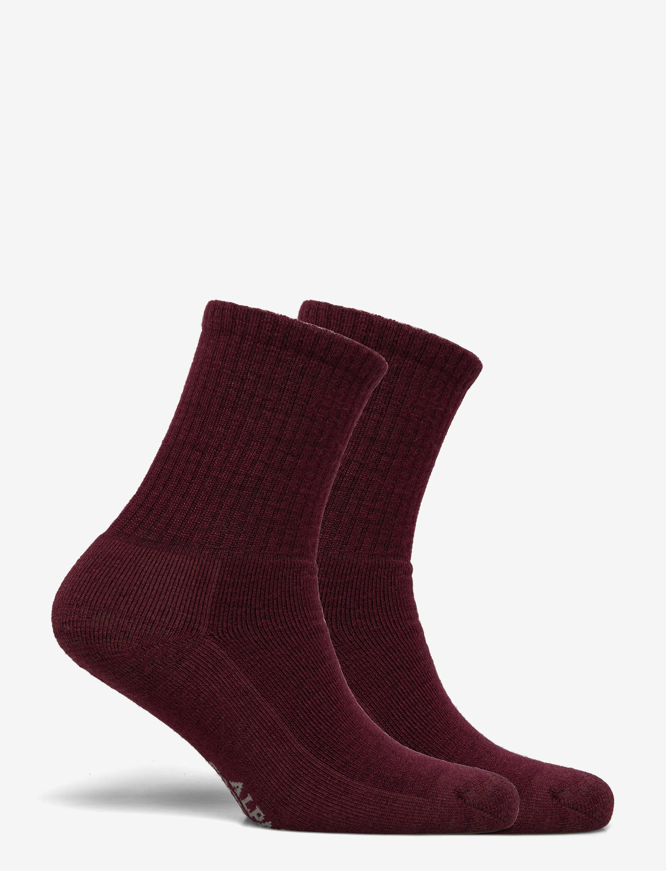Alpacasocks&Co - Merino Casual 2-pack - crew-socken - burgundy - 1