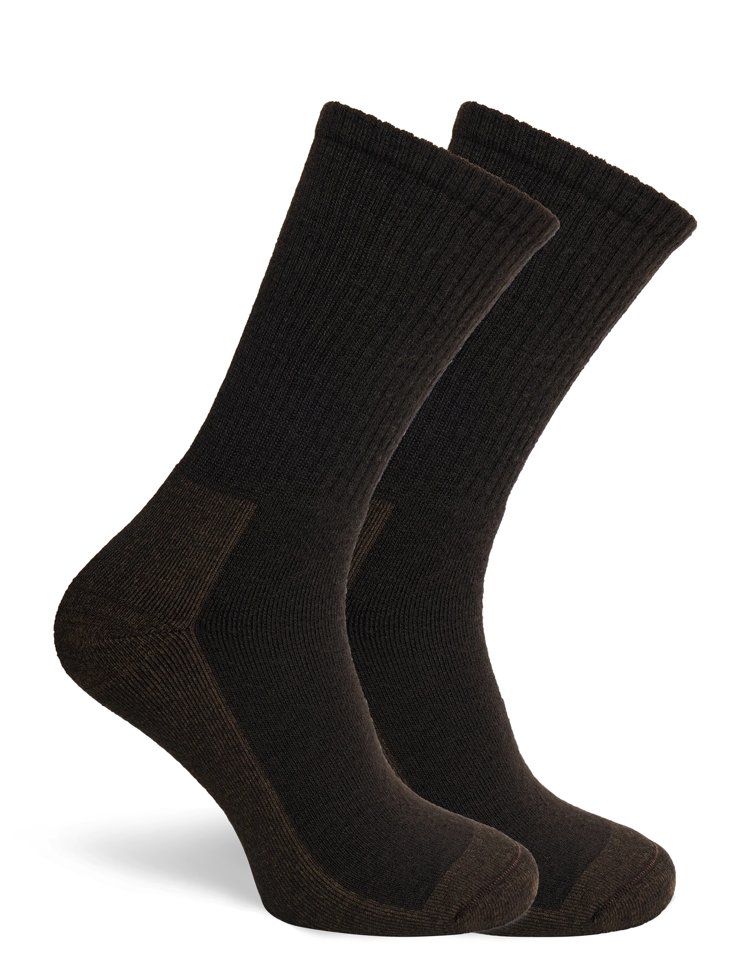 Alpacasocks&Co - Merino Casual 2-pack - crew socks - cafÉ - 1