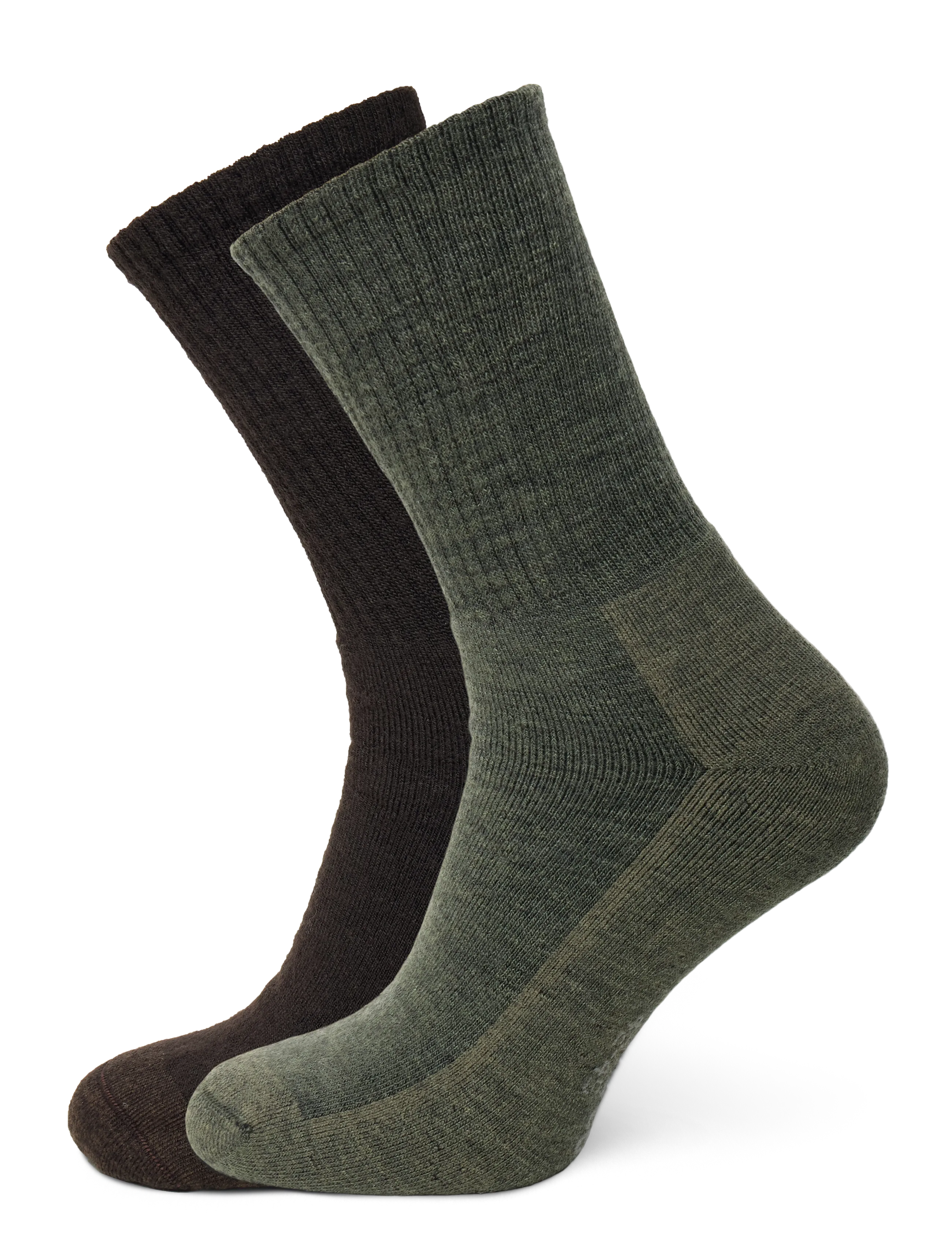 Alpacasocks&Co Merino Casual 2-pack - Multipack underwear - CAFÉ-KHAKI GREEN / green