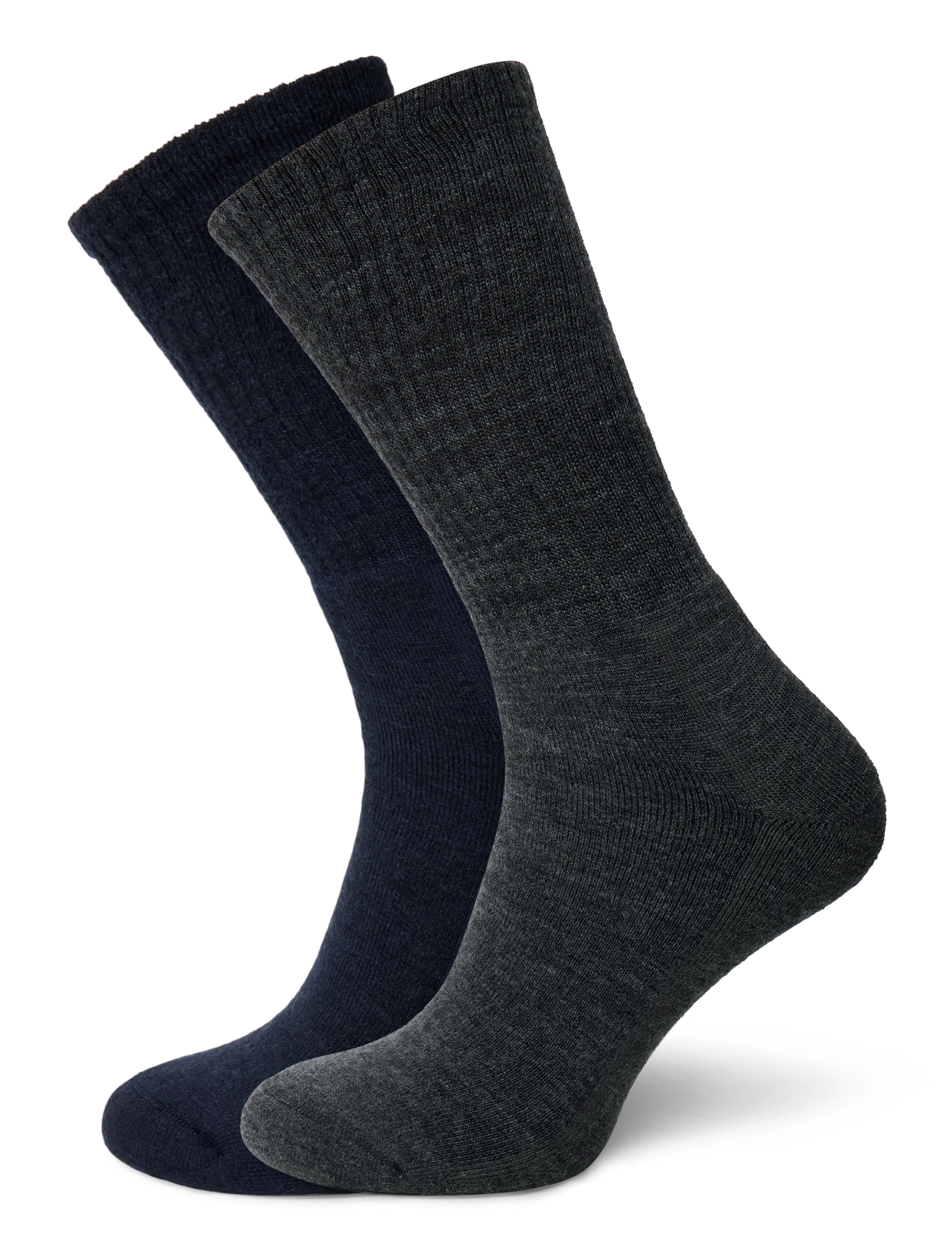 Alpacasocks&Co Merino Casual 2-pack - Kojinės - DARK GREY-MARINO / black