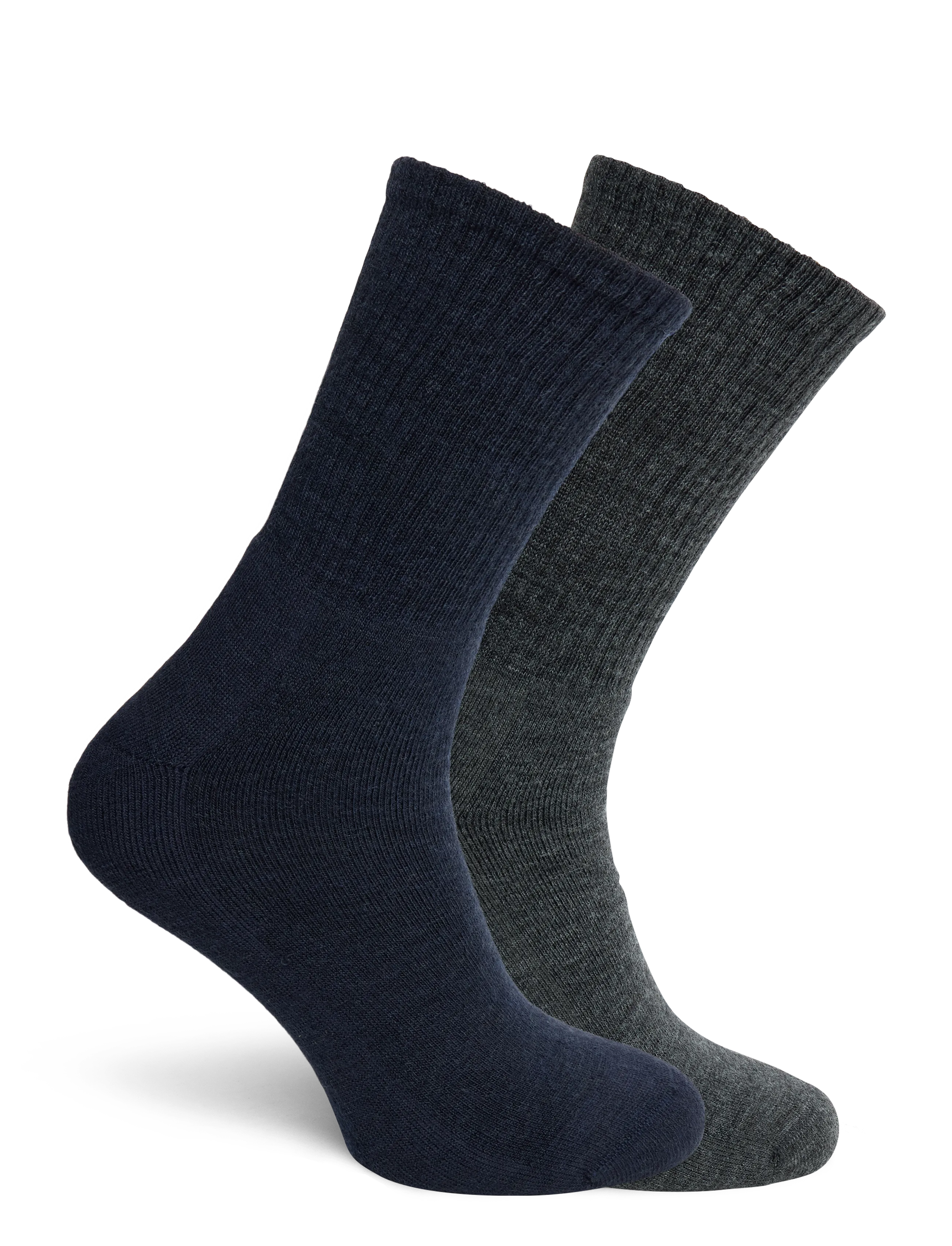 Alpacasocks&Co - Merino Casual 2-pack - crew socks - dark grey-marino - 1