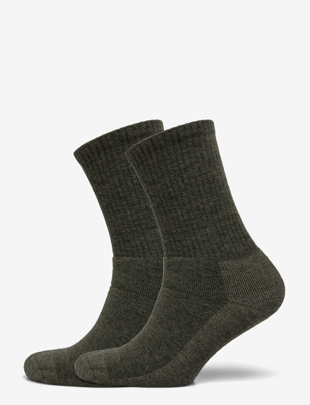 Alpacasocks&Co - Merino Casual 2-pack - crew socks - khaki green - 0