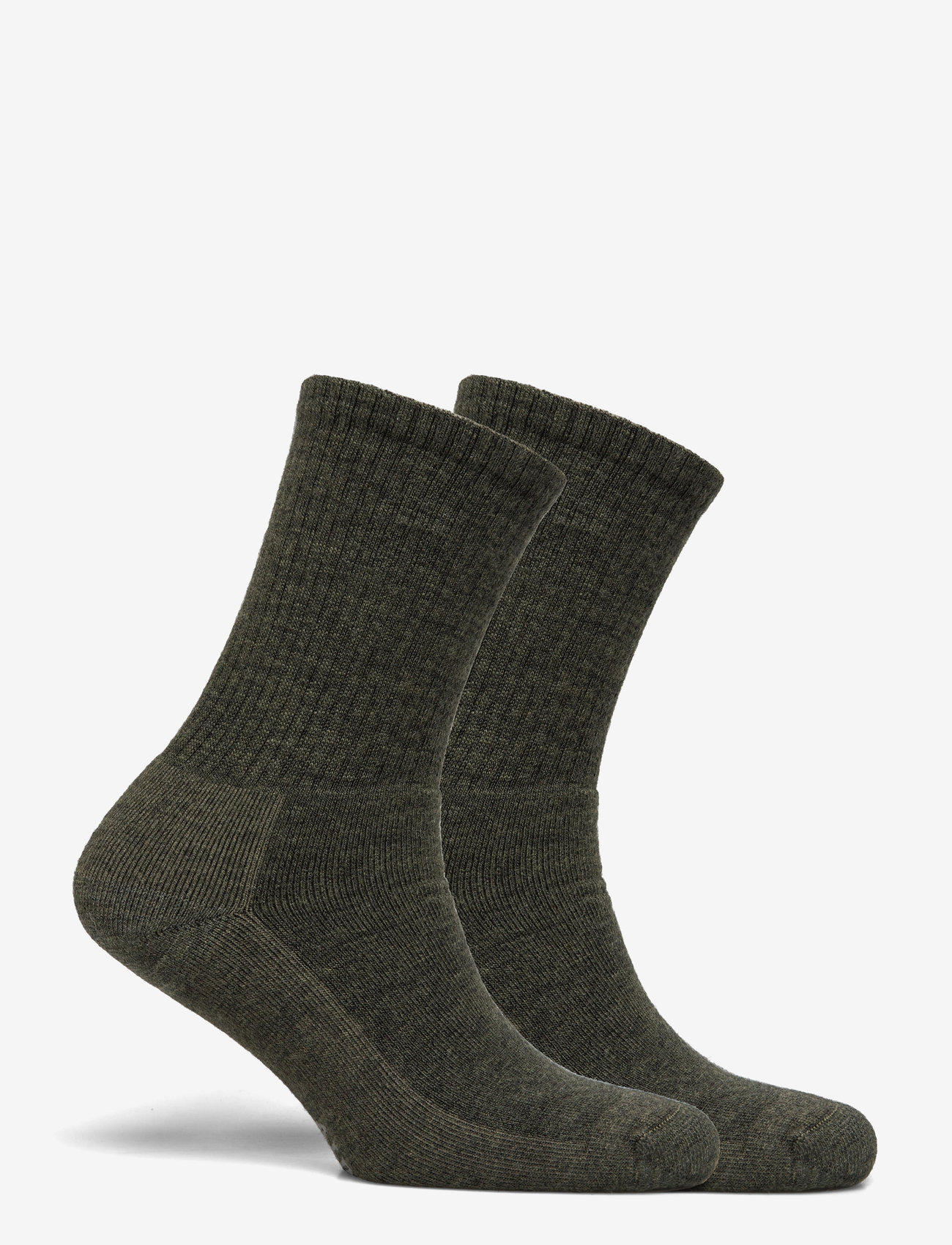 Alpacasocks&Co - Merino Casual 2-pack - crew socks - khaki green - 1