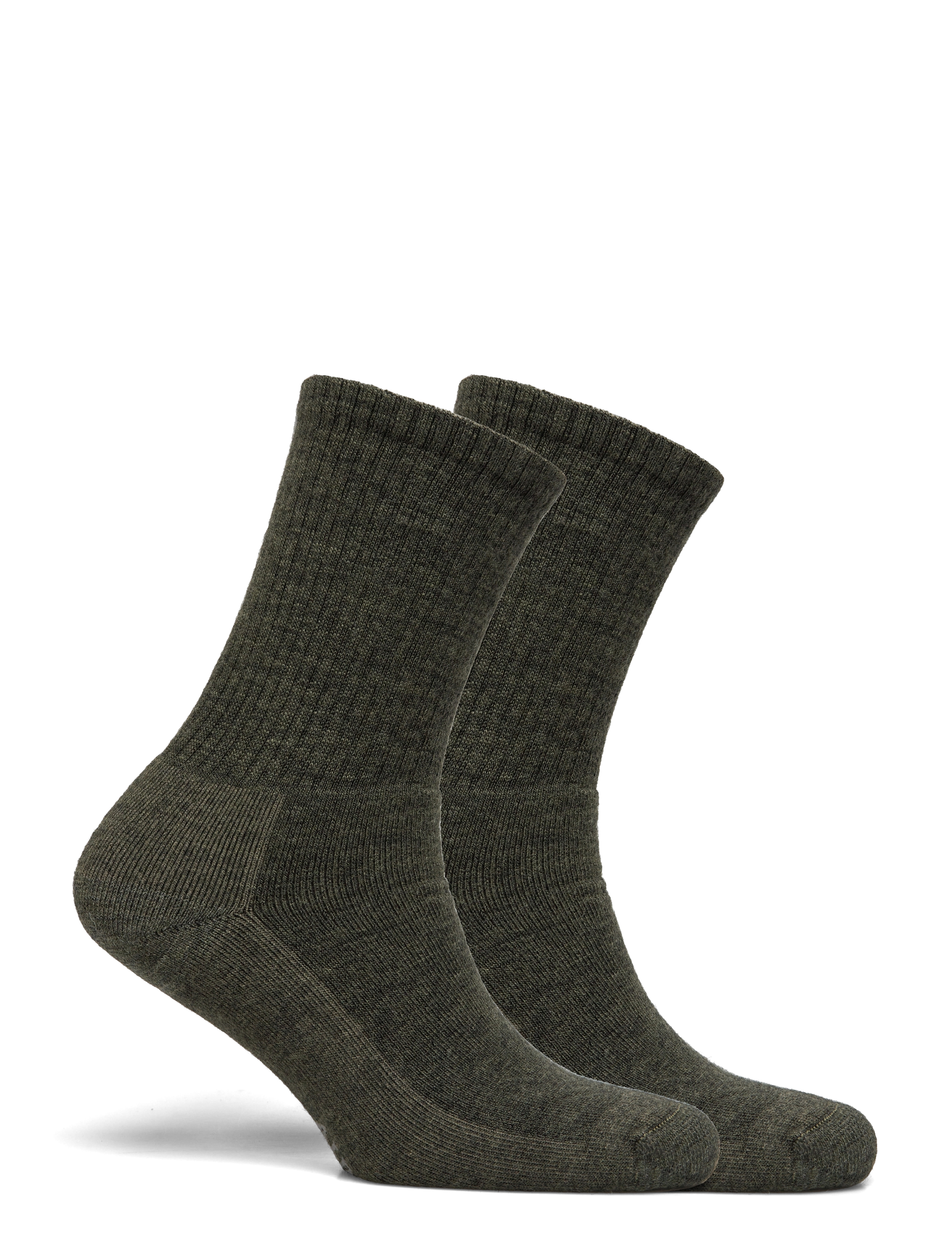 Alpacasocks&Co - Merino Casual 2-pack - crew-socken - khaki green - 1