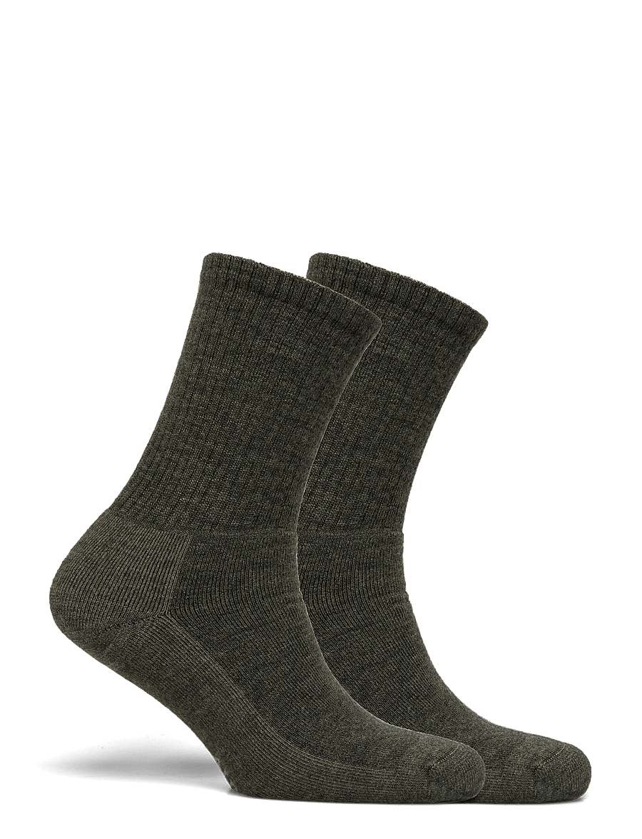 Alpacasocks&Co - Merino Casual 2-pack - tennissocken - khaki green - 1