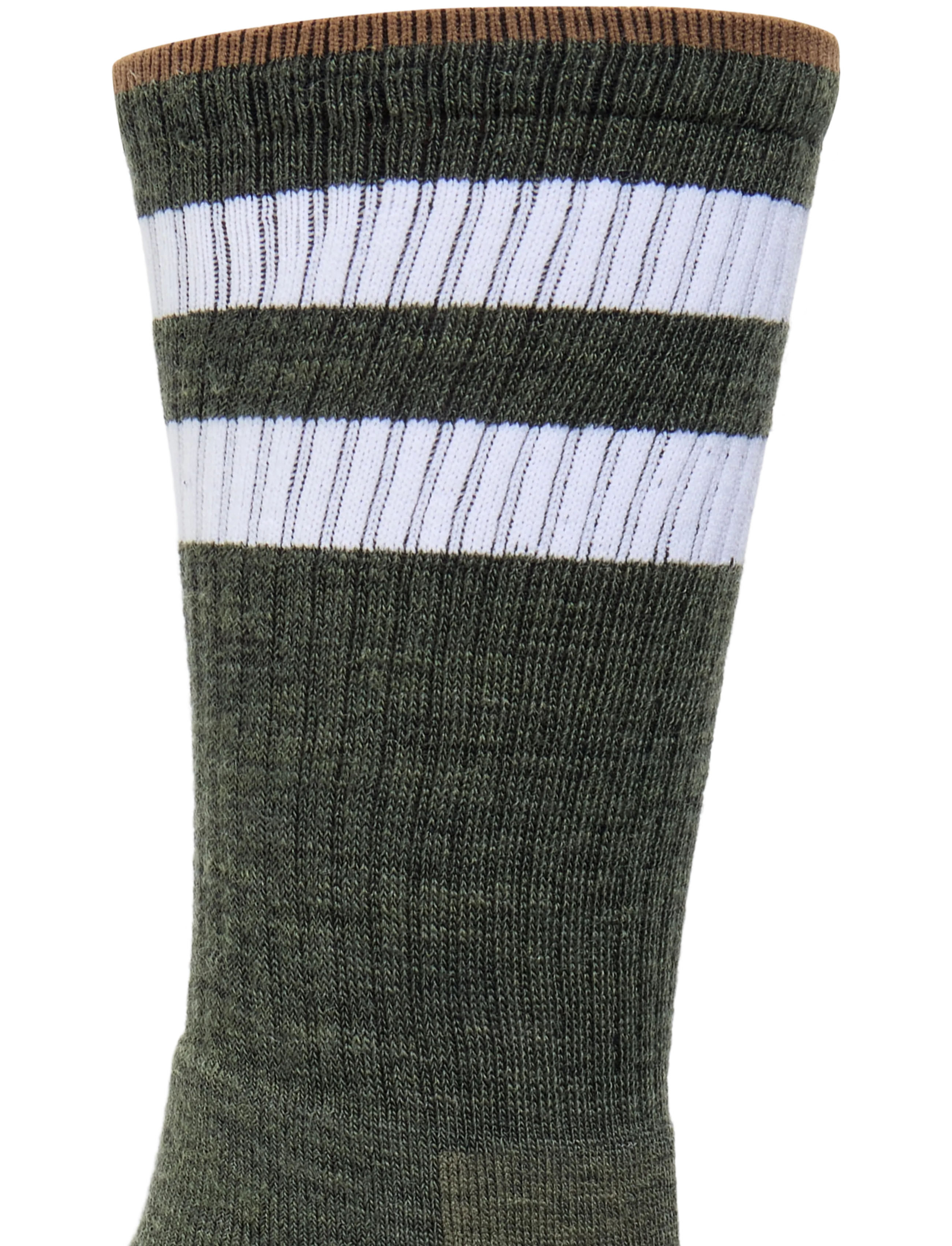 Alpacasocks&Co - Merino Casual Stripes 2-pack - lowest prices - grigioverde/bianco/choclate - 2