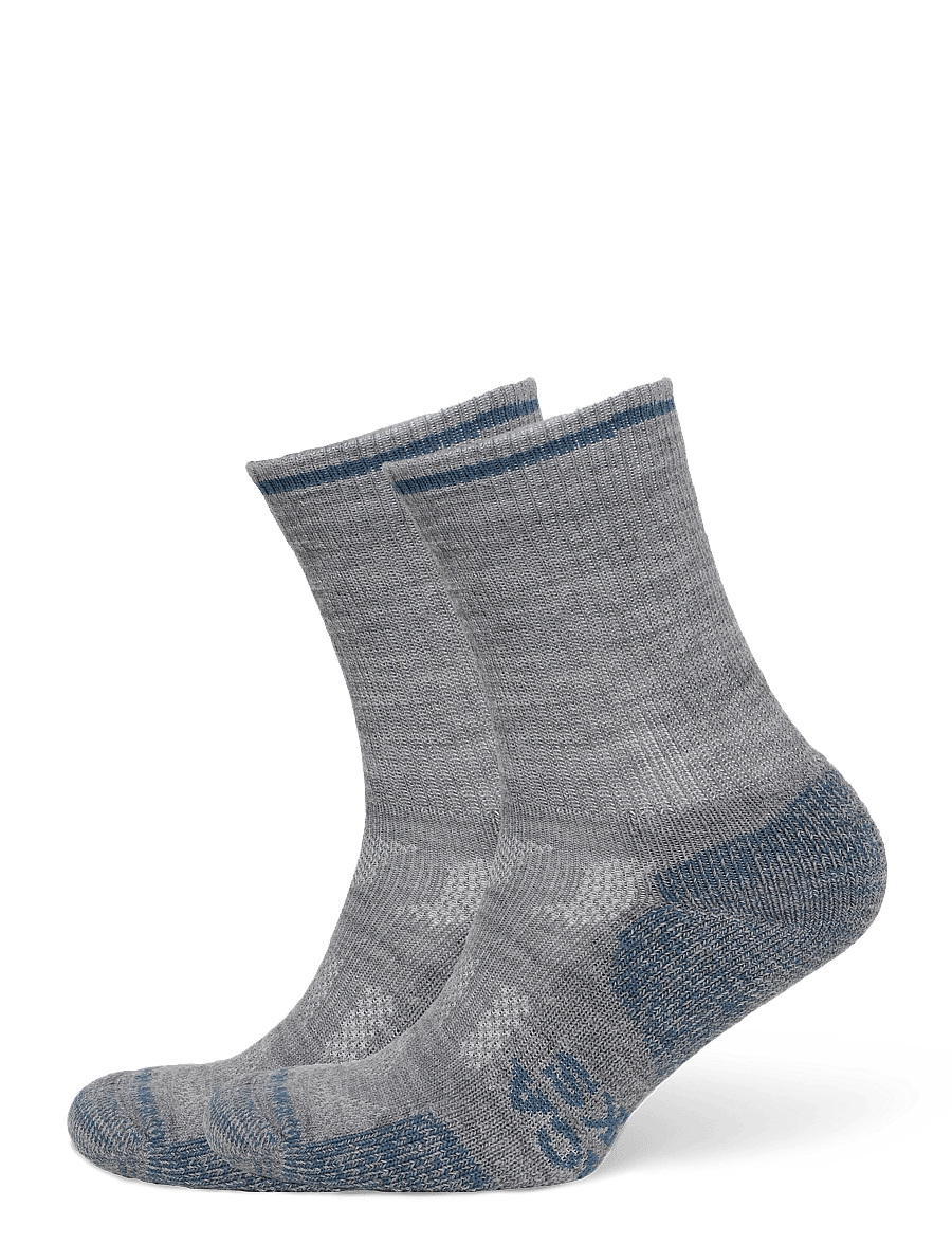 Alpacasocks&Co - Outdoor Merino Crew 1-pack - träningsstrumpor - argento/azafata/gris claro - 0