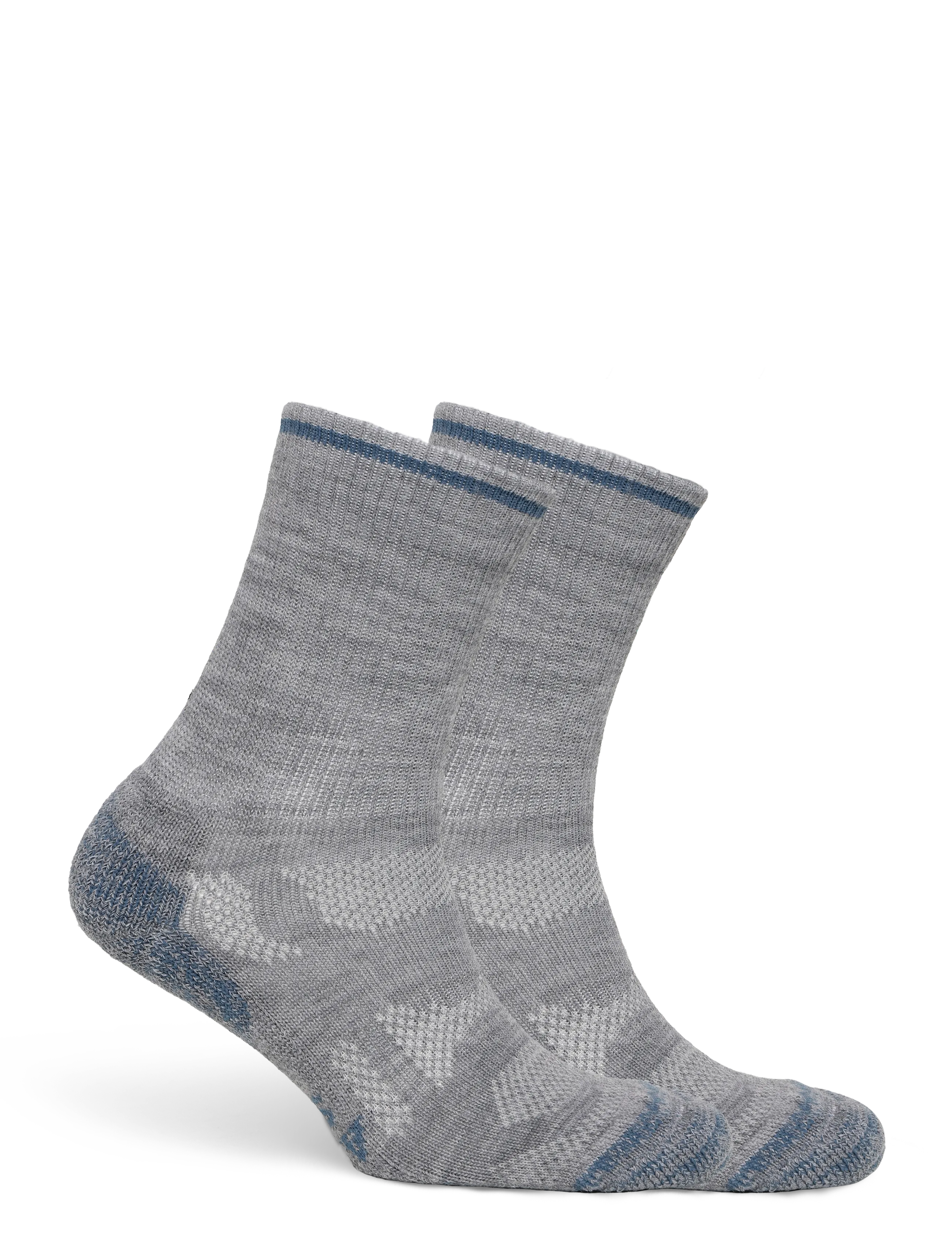 Alpacasocks&Co - Outdoor Merino Crew 1-pack - träningsstrumpor - argento/azafata/gris claro - 1