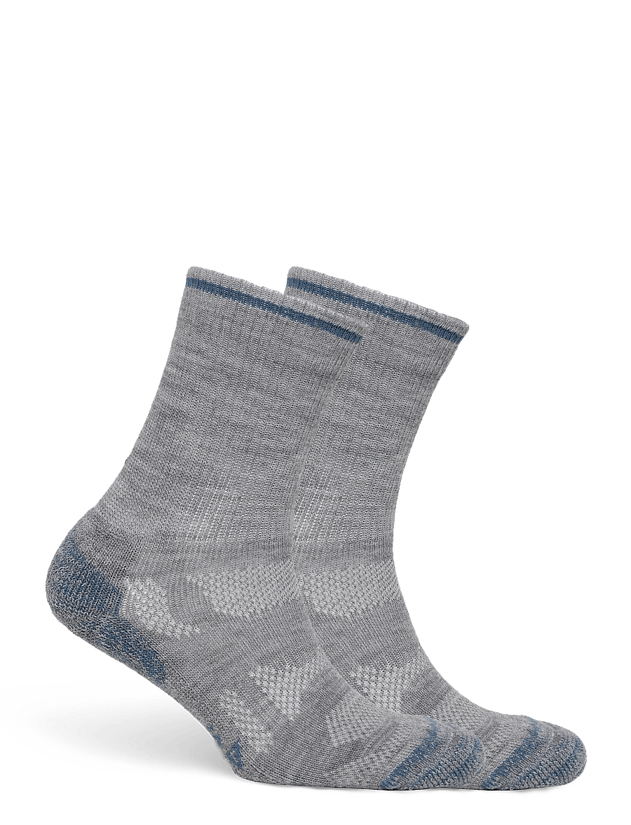 Alpacasocks&Co - Outdoor Merino Crew 1-pack - träningsstrumpor - argento/azafata/gris claro - 1