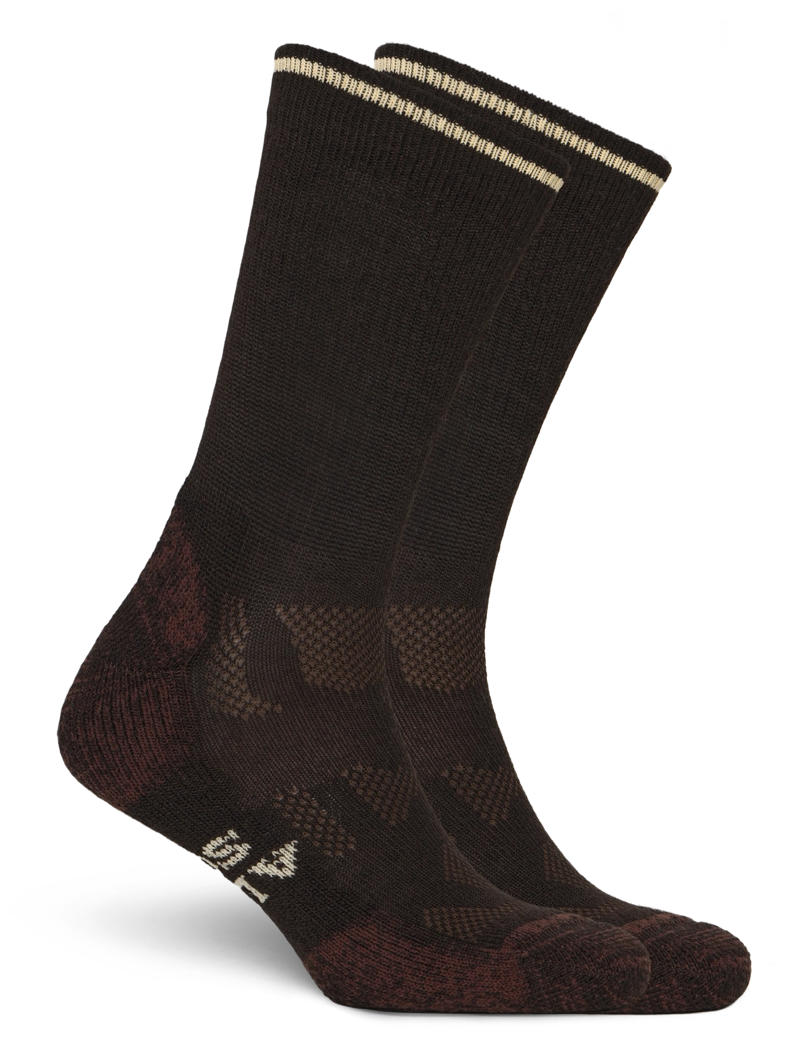Alpacasocks&Co - Outdoor Merino Crew 1-pack - spordisokid - brown - 1