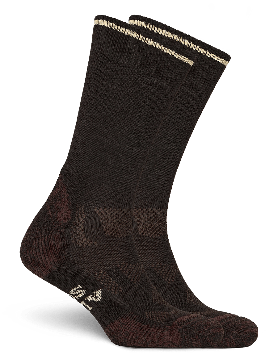 Alpacasocks&Co - Outdoor Merino Crew 1-pack - spordisokid - brown - 1
