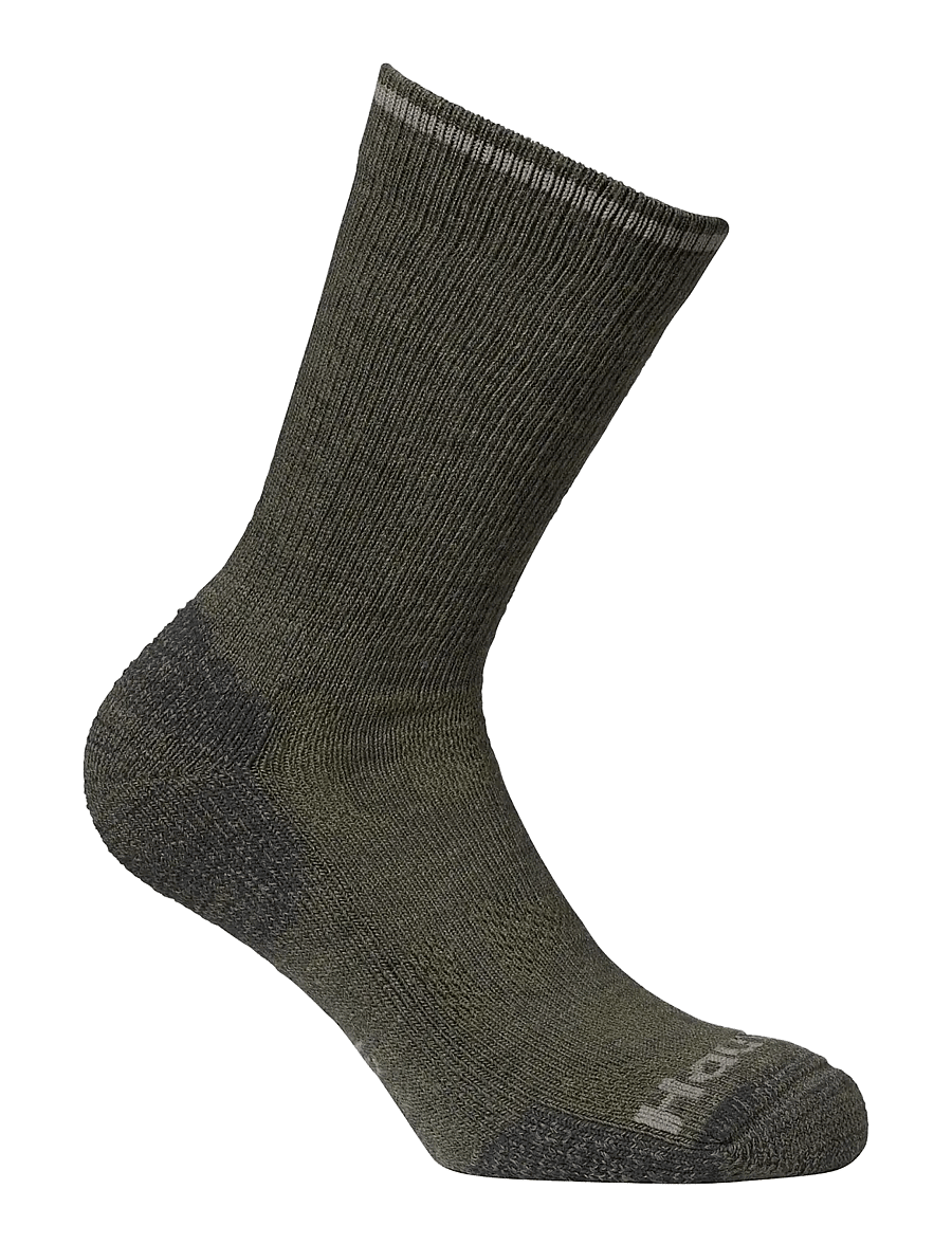 Alpacasocks&Co - Outdoor Merino Crew 1-pack - grigioverde/metallic - 0