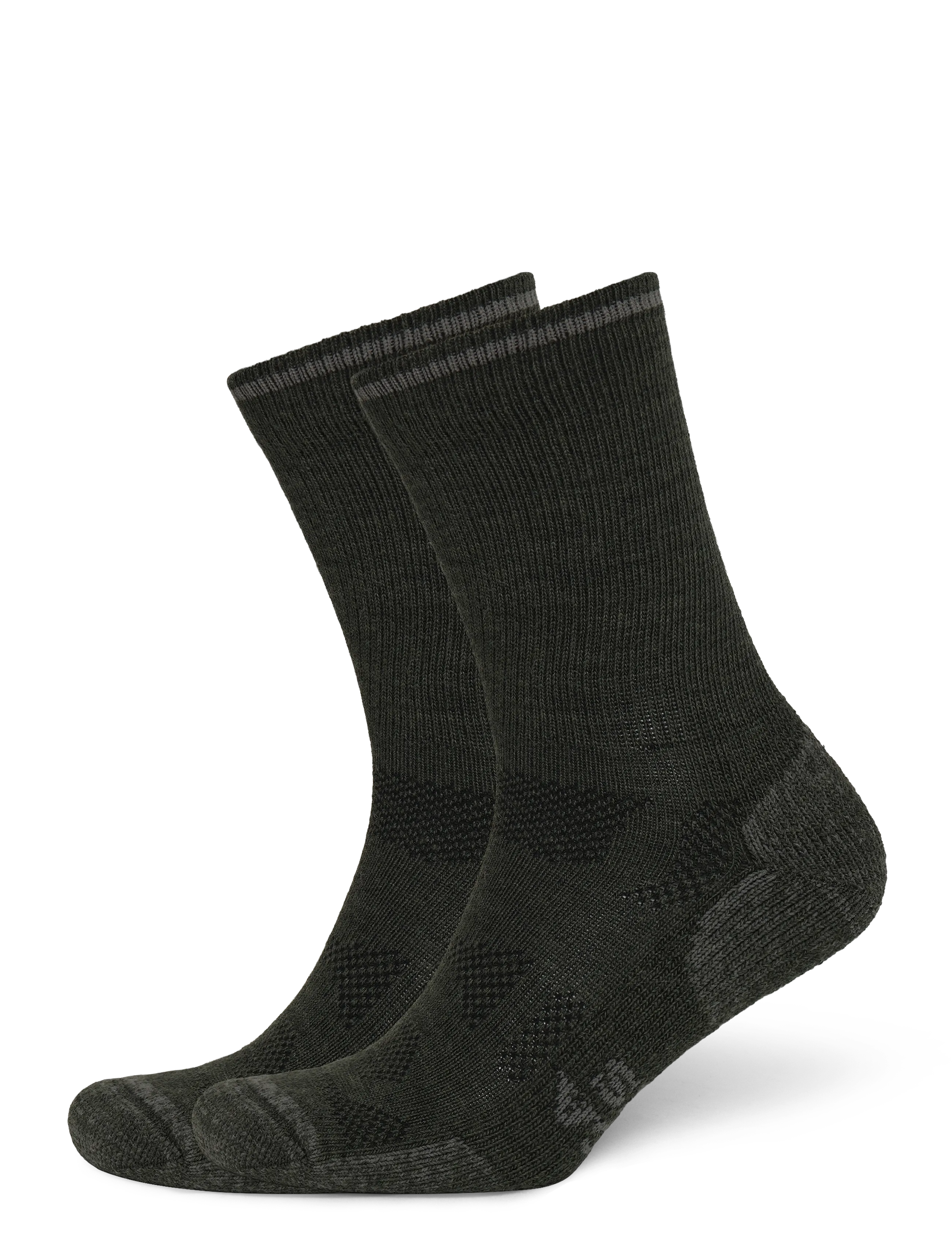 Alpacasocks&Co Outdoor Merino Crew 1-pack - Strømper - GRIGIOVERDE/METALLIC / khaki/green