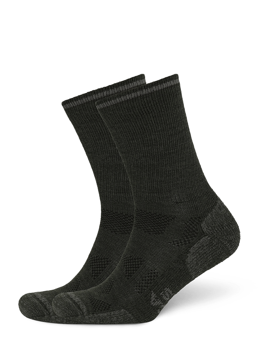 Alpacasocks&Co - Outdoor Merino Crew 1-pack - spordisokid - grigioverde/metallic - 0