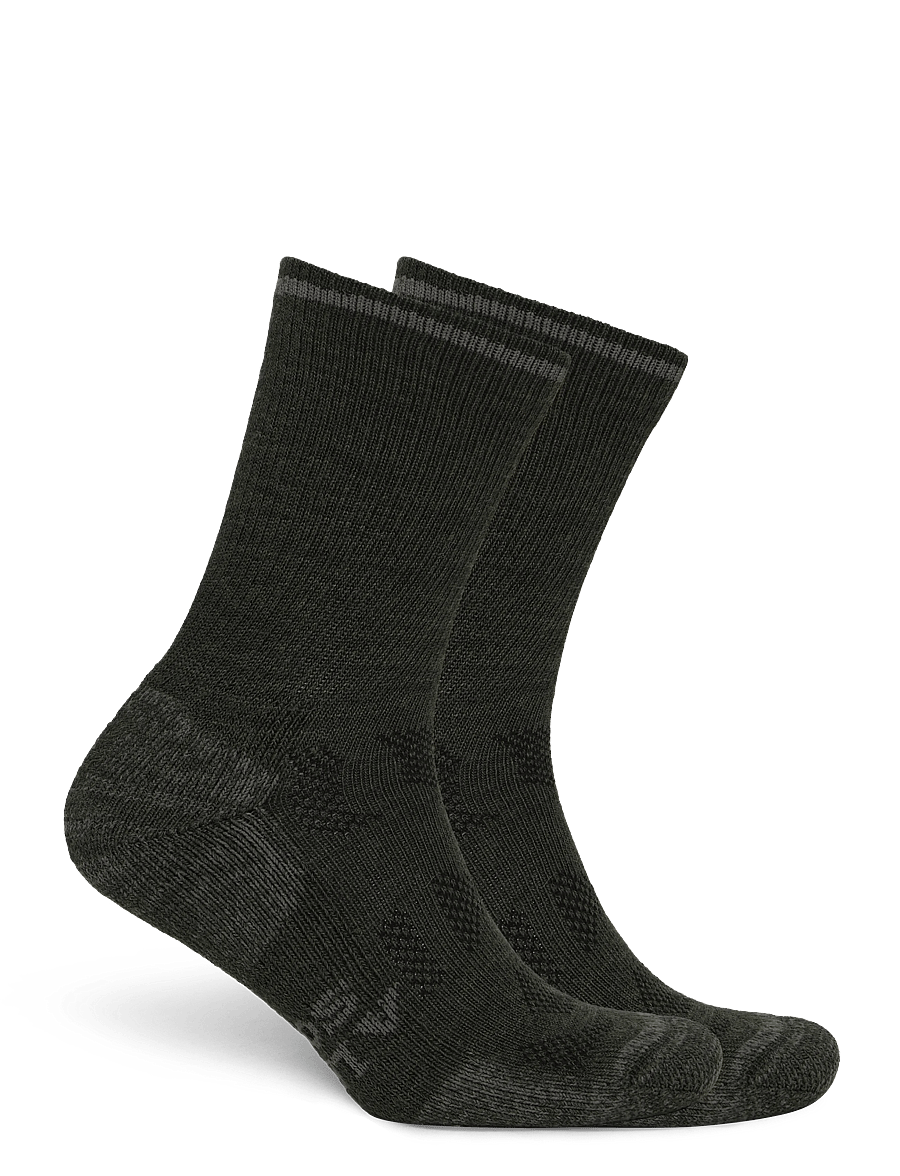 Alpacasocks&Co - Outdoor Merino Crew 1-pack - spordisokid - grigioverde/metallic - 1
