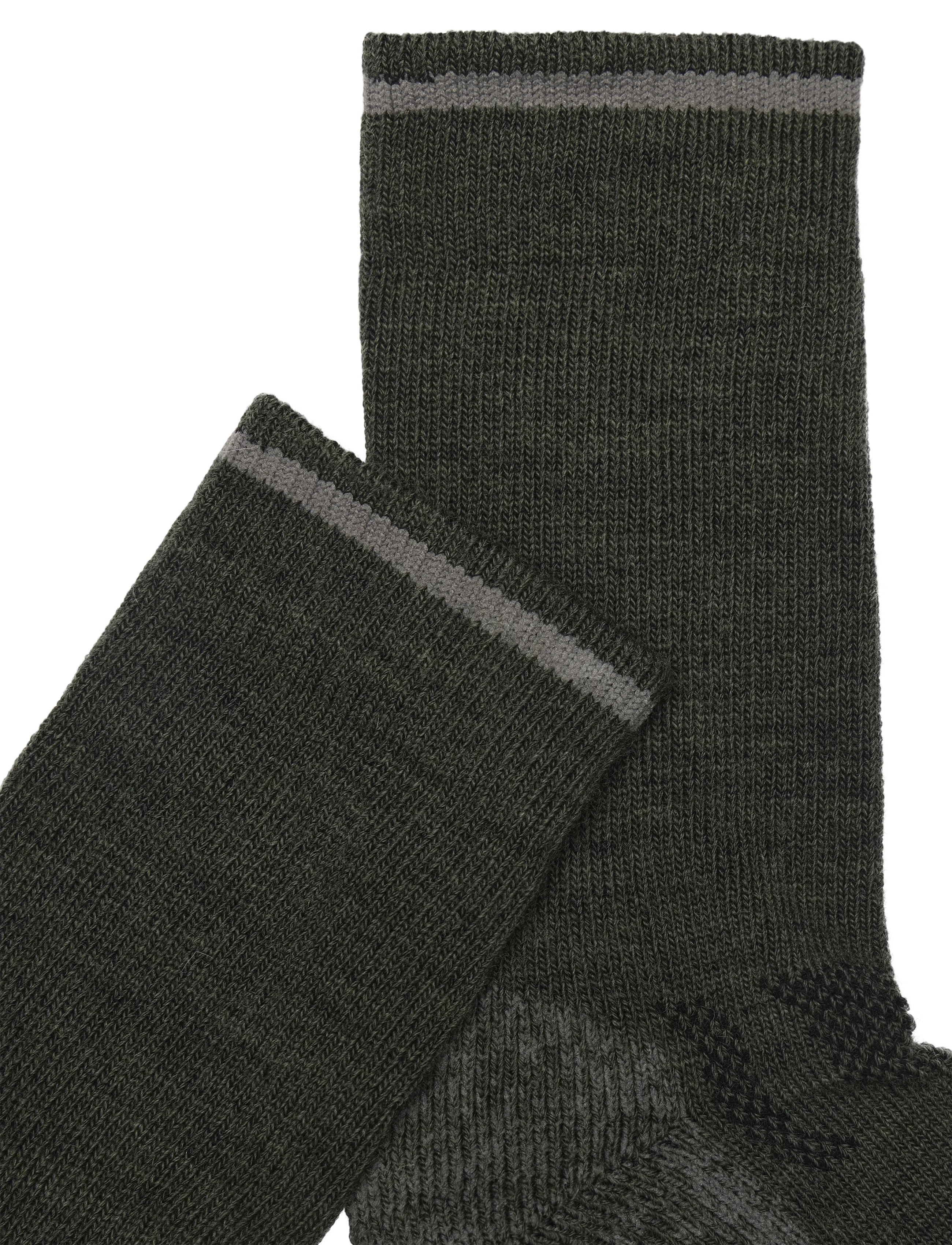 Alpacasocks&Co - Outdoor Merino Crew 1-pack - spordisokid - grigioverde/metallic - 2