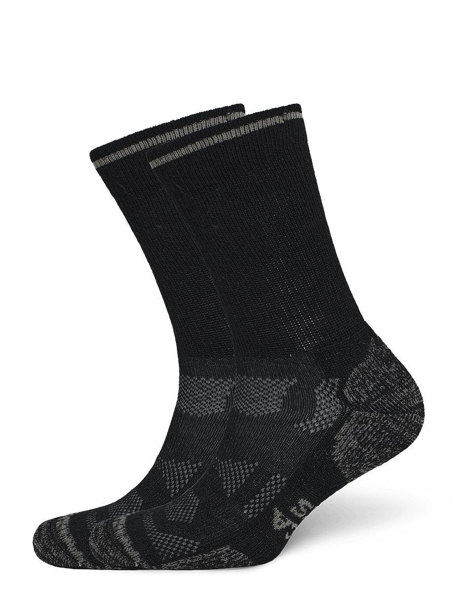 Alpacasocks&Co - Outdoor Merino Crew 1-pack - spordisokid - nero/metallic - 0