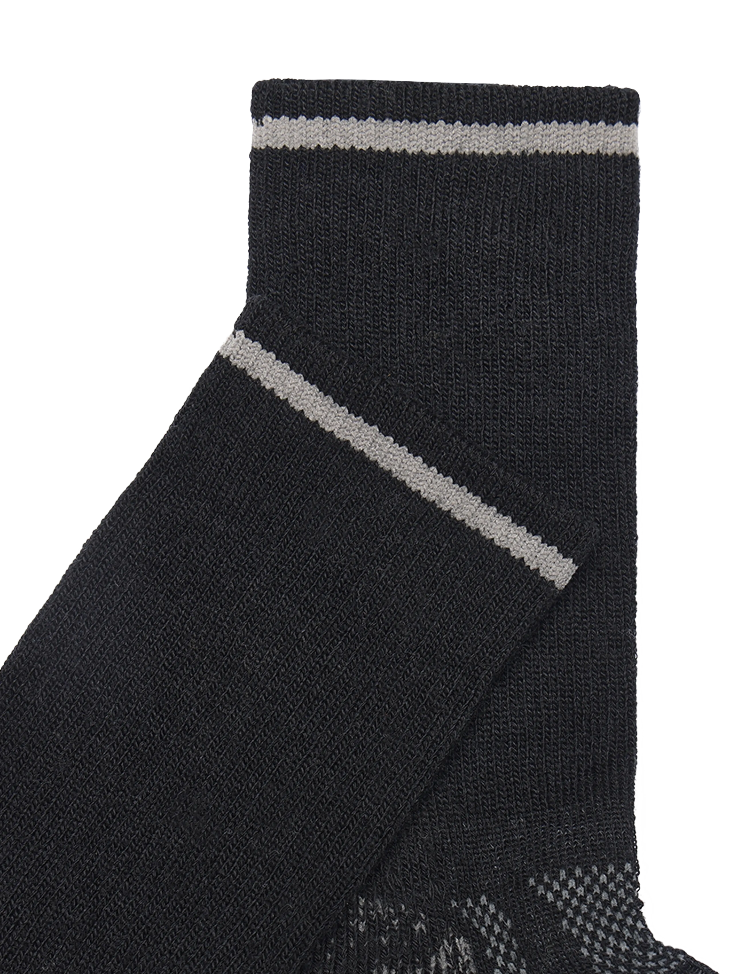 Alpacasocks&Co - Outdoor Merino Crew 1-pack - spordisokid - nero/metallic - 2