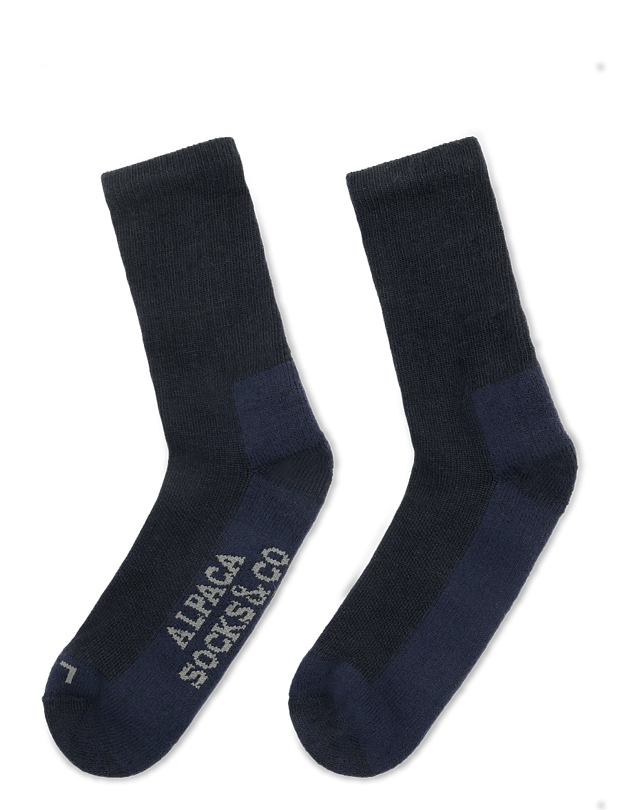 Alpacasocks&Co - Merino Hiking Cozy 1-pack - spordisokid - blue - 1