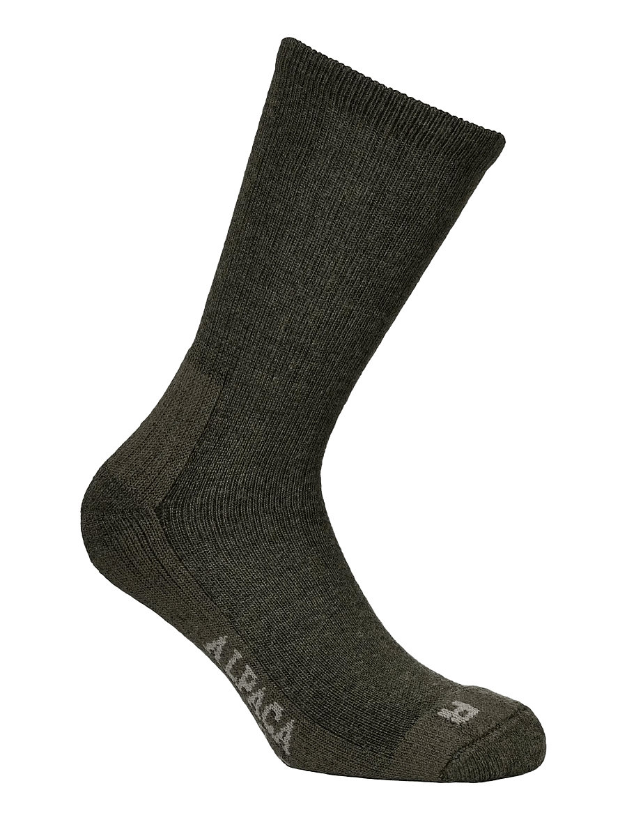 Alpacasocks&Co - Merino Hiking Cozy 1-pack - grigioverde - 0