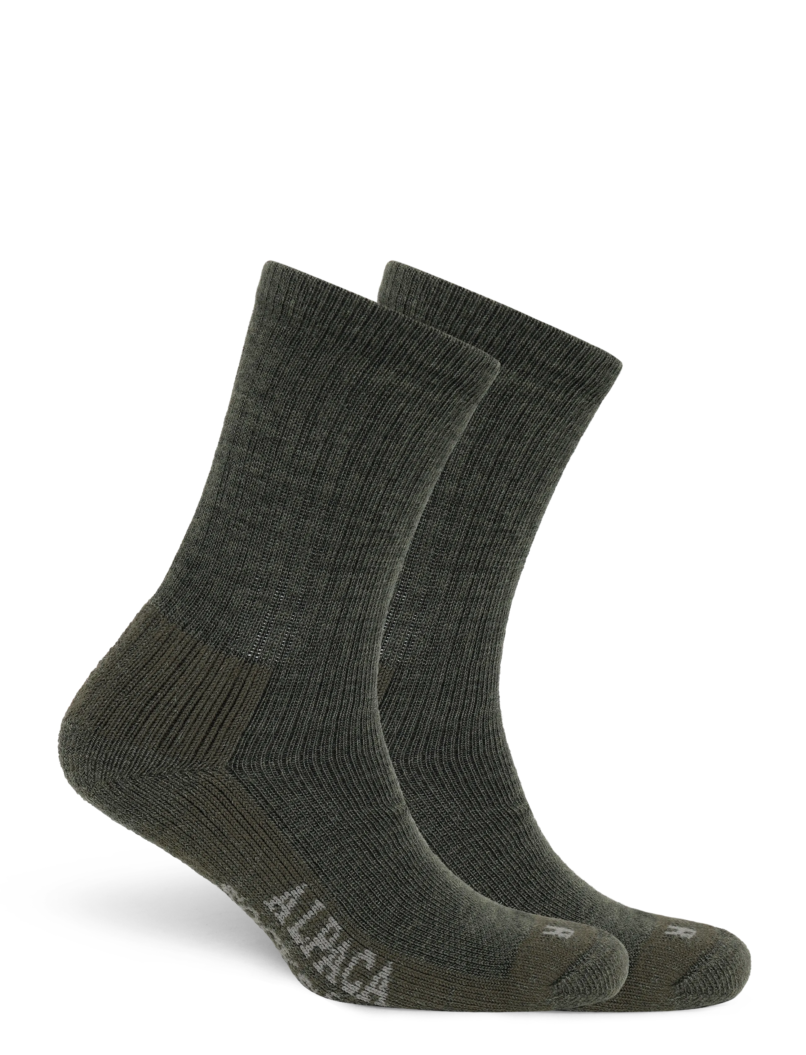 Alpacasocks&Co - Merino Hiking Cozy 1-pack - spordisokid - grigioverde - 1