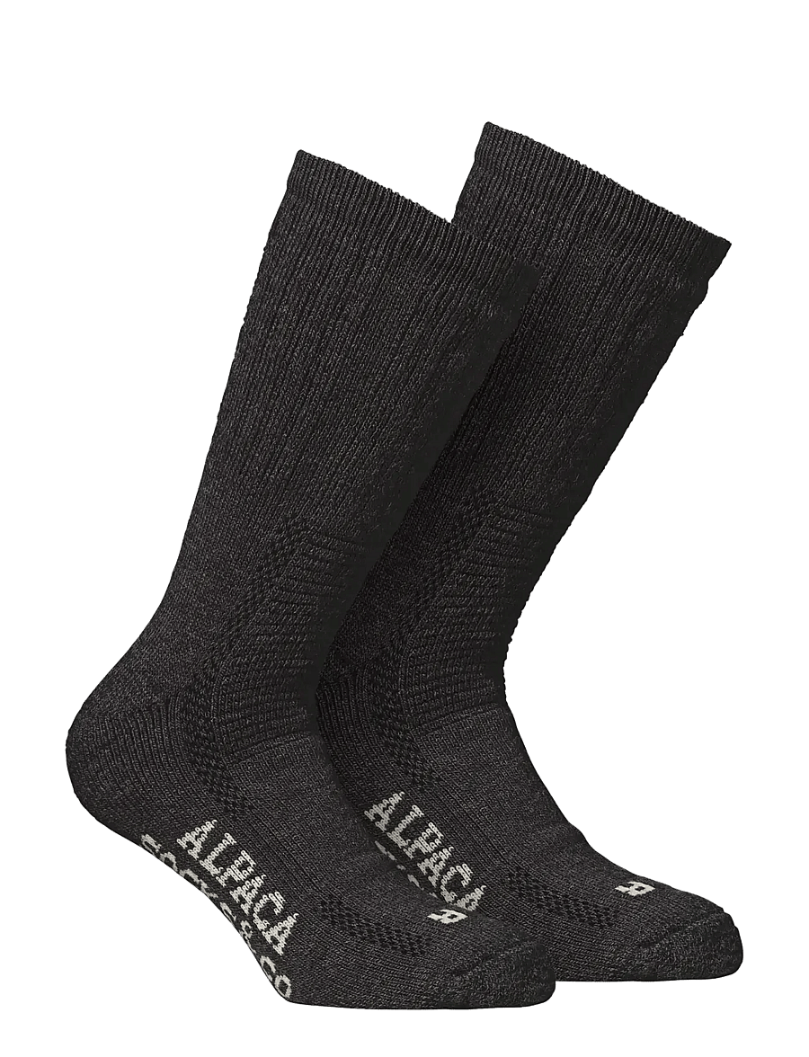 Alpacasocks&Co - Alpacasocks 2-pack - crew-socken - charcoal - 0