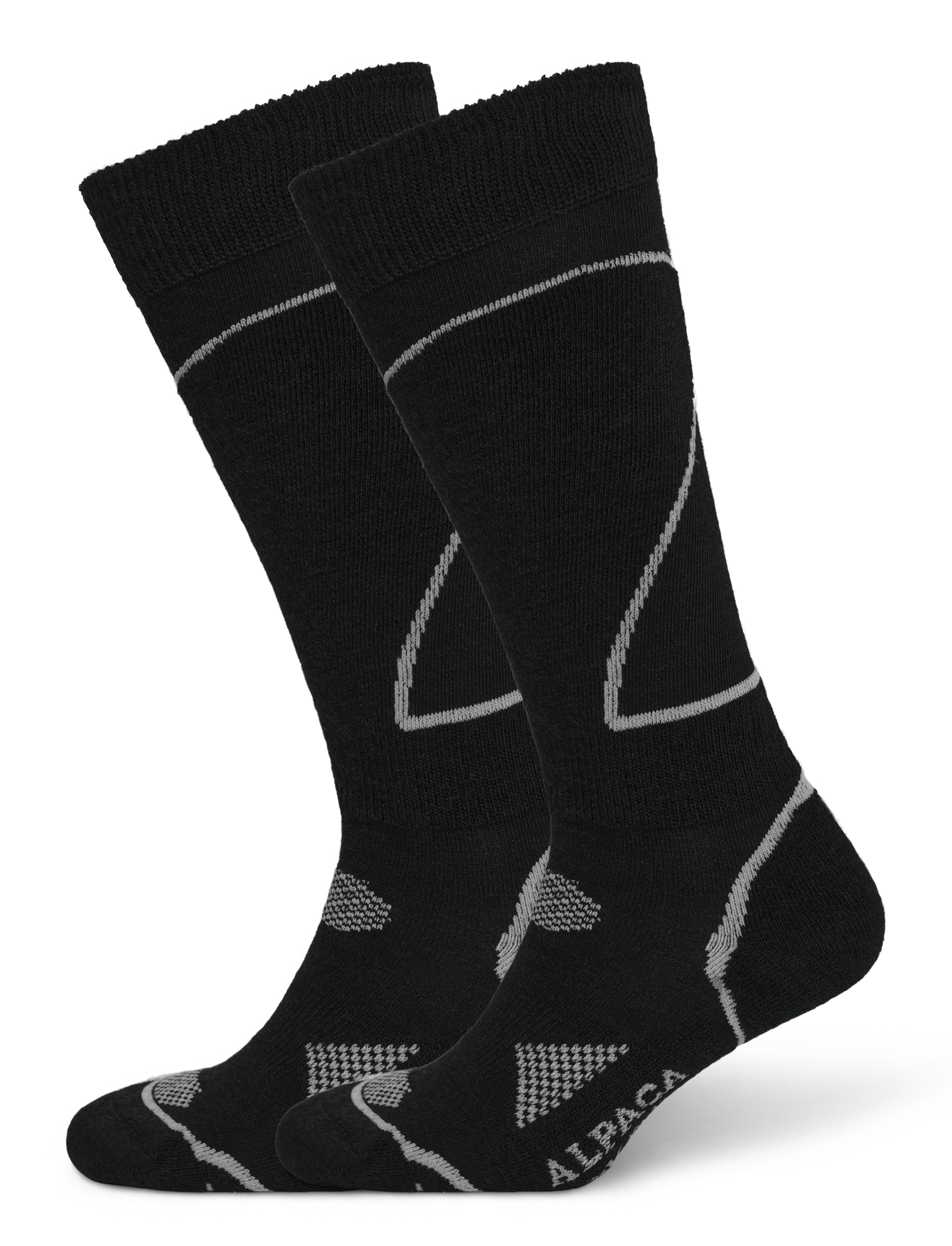 Alpacasocks&Co Alpine Ski 1-Pack, Mænd, Skisok, Navy, Str: 42-45/L