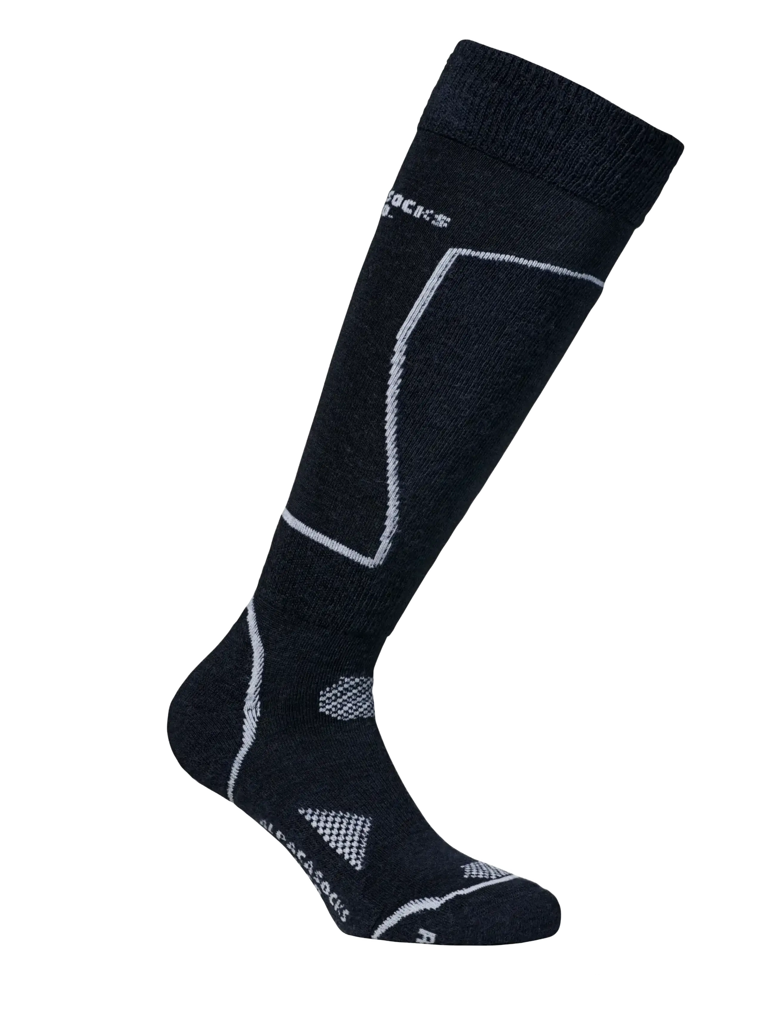 Alpacasocks&Co Alpine Ski 1-pack - Riided - DARK BLUE NAVY WHITE WHITE / navy