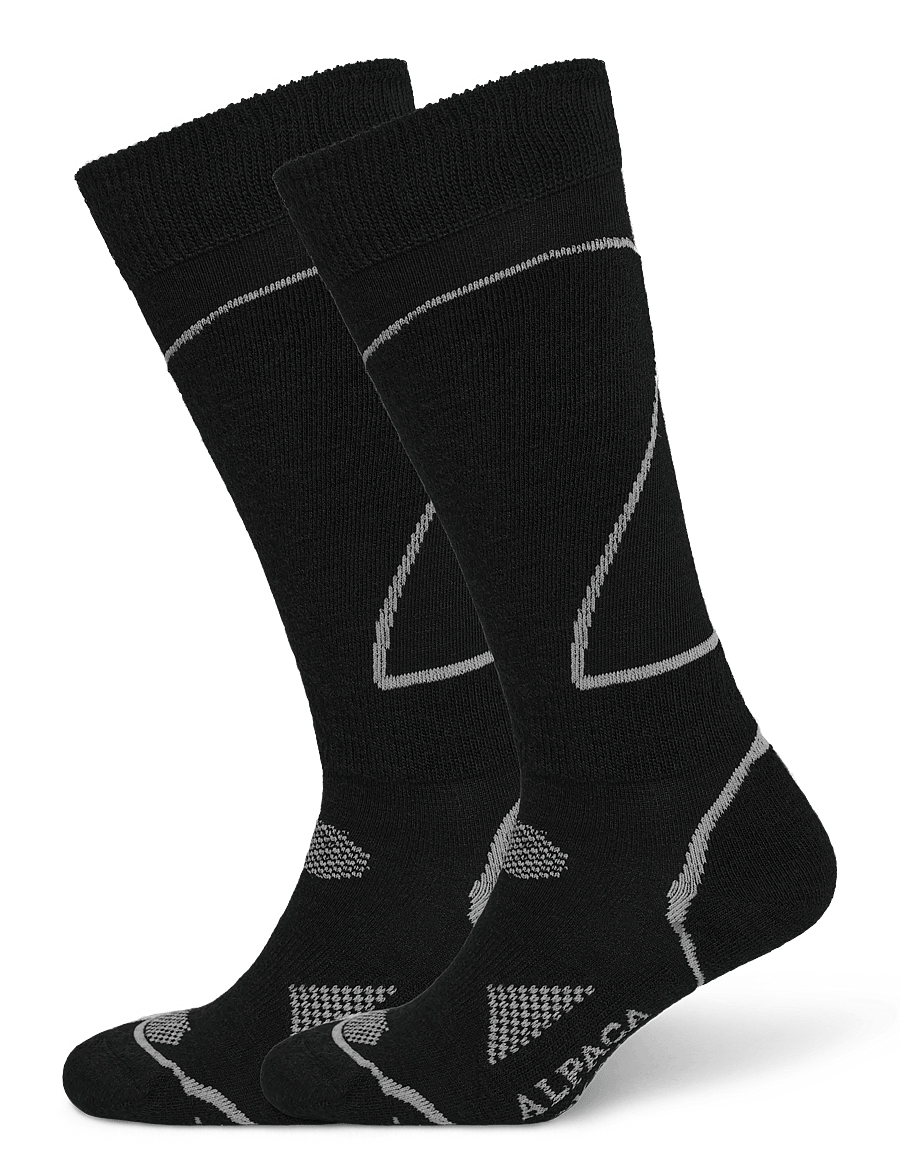 Alpacasocks&Co - Alpine Ski 1-pack - spordisokid - dark blue navy white white - 0