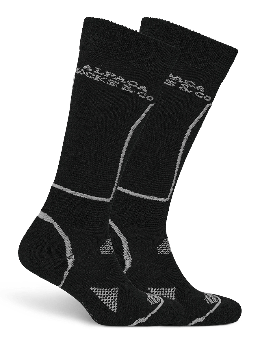 Alpacasocks&Co - Alpine Ski 1-pack - spordisokid - dark blue navy white white - 1