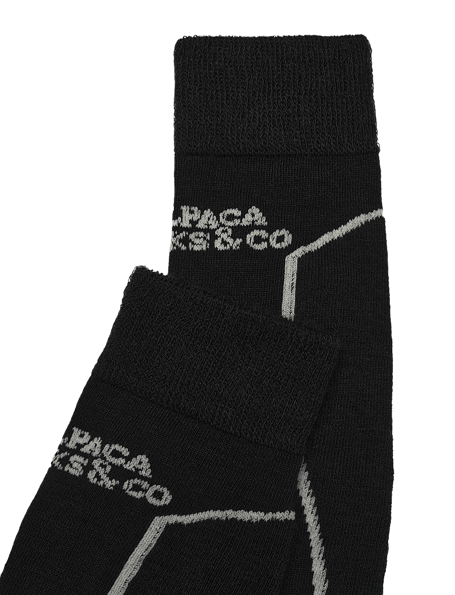 Alpacasocks&Co - Alpine Ski 1-pack - spordisokid - dark blue navy white white - 2