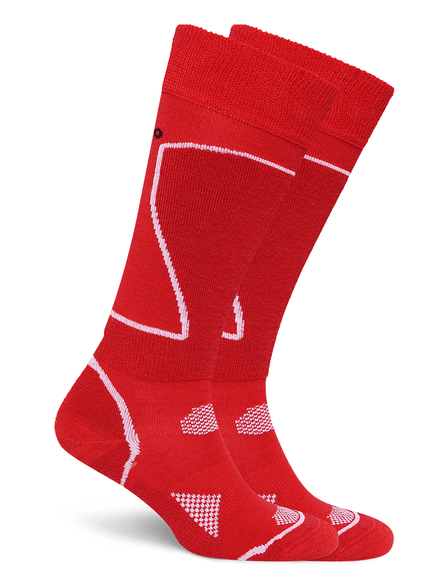 Alpacasocks&Co - Alpine Ski 1-pack - strümpfe - red white black - 1
