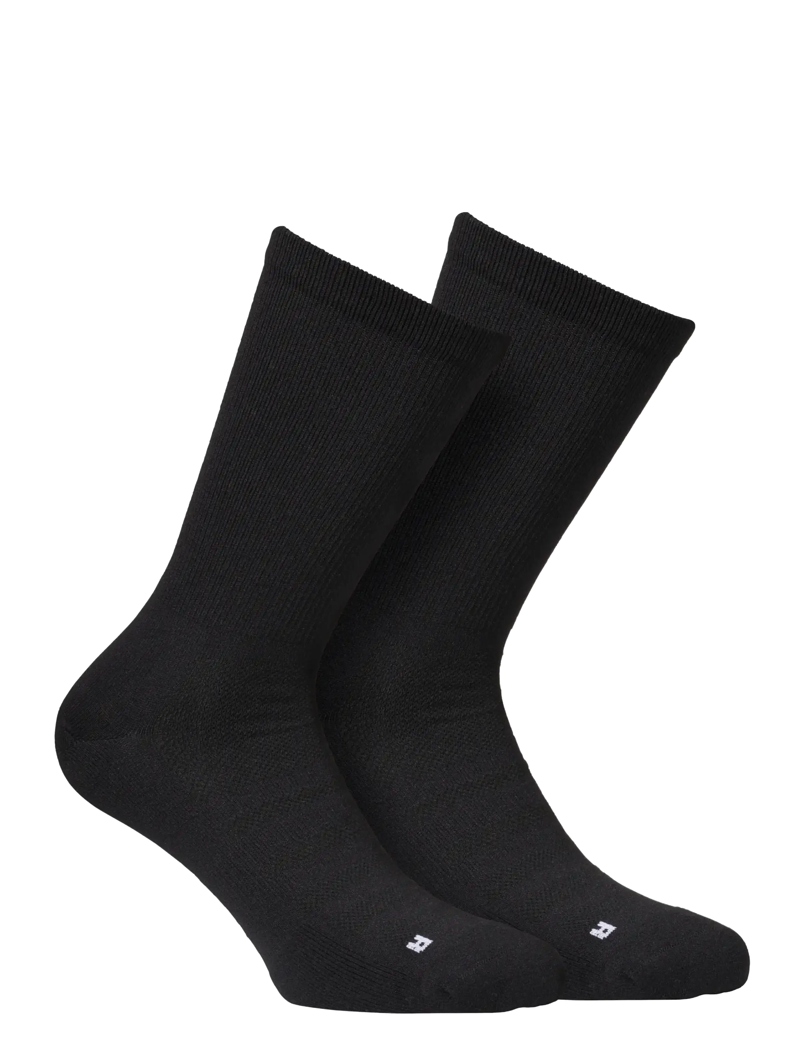 Alpacasocks&Co Sport/ Running Sock 2-pack White - Riided - BLACK / black