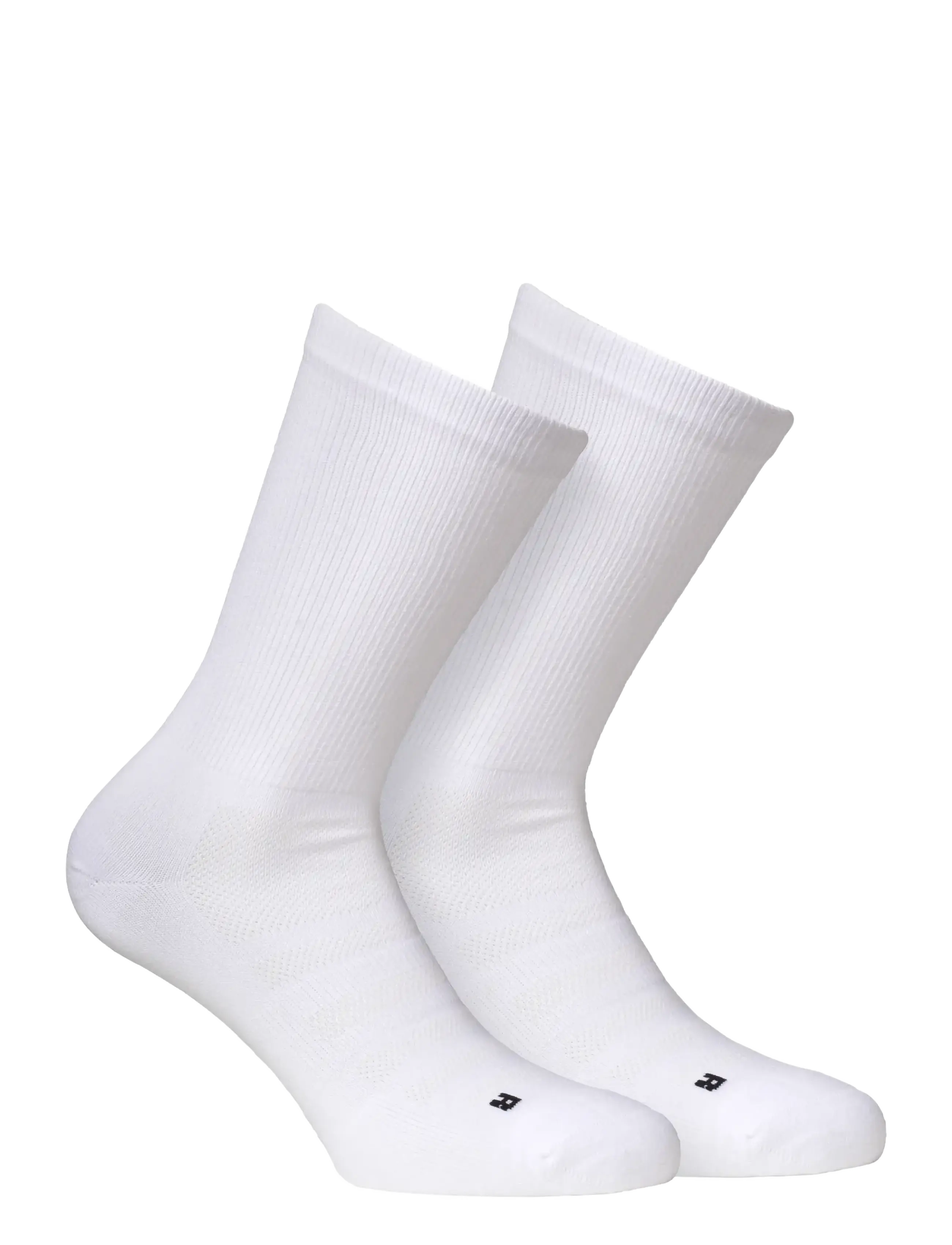Alpacasocks&Co Sport/ Running Sock 2-pack White - Riided - WHITE / white