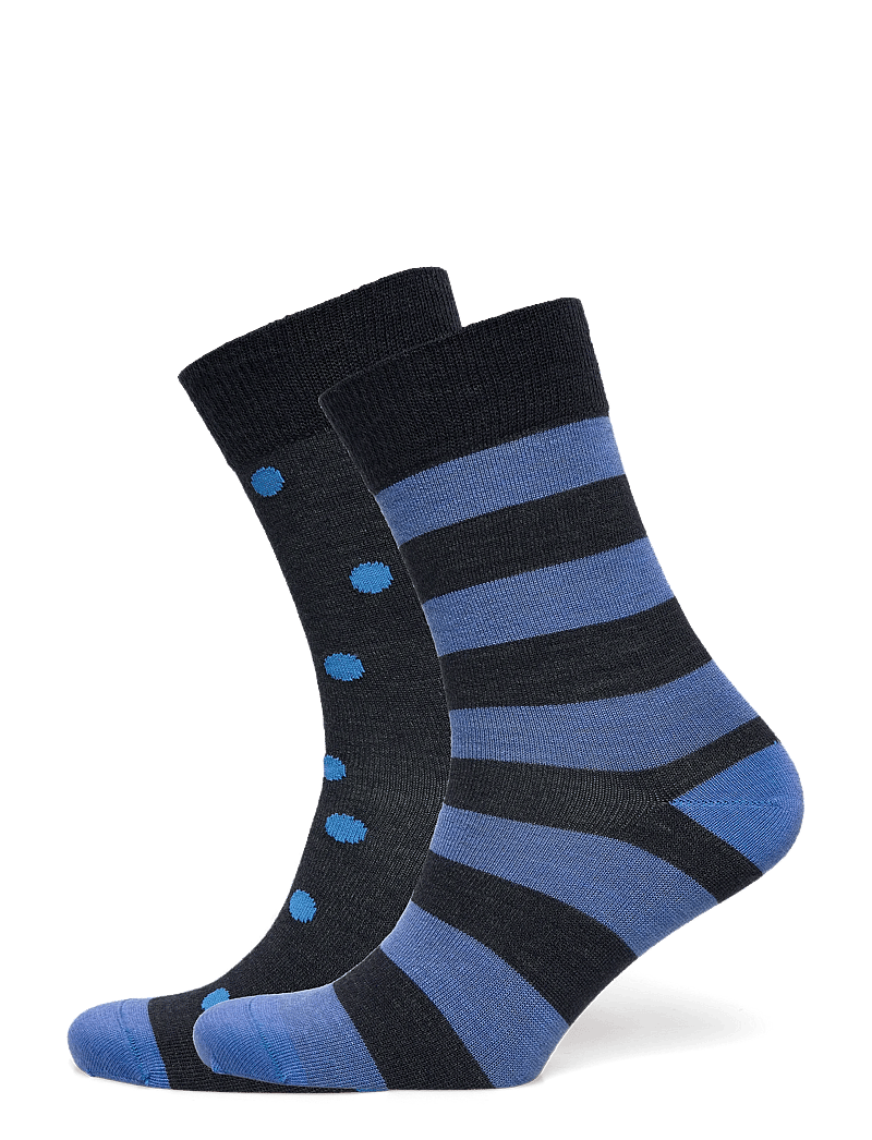 Alpacasocks&Co - Merino Lifestyle 2-pack - crew-socken - blu/azul - 0