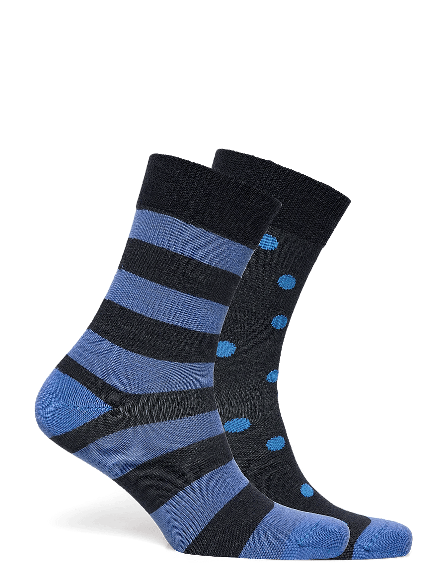 Alpacasocks&Co - Merino Lifestyle 2-pack - crew sokken - blu/azul - 1