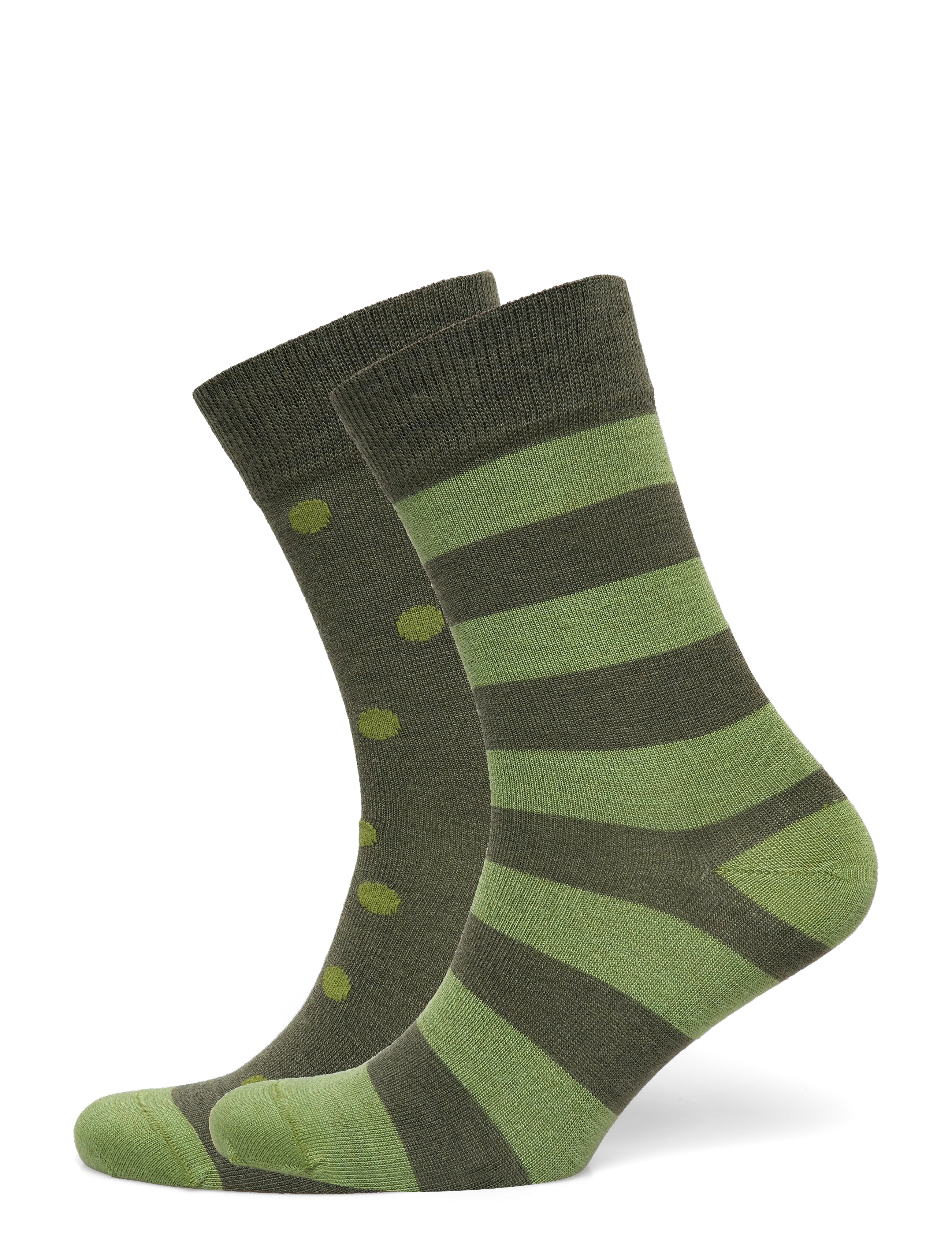 Alpacasocks&Co Merino Lifestyle 2-pack - Alpacasocks&Co - SALVIA/SALVIA / khaki/green