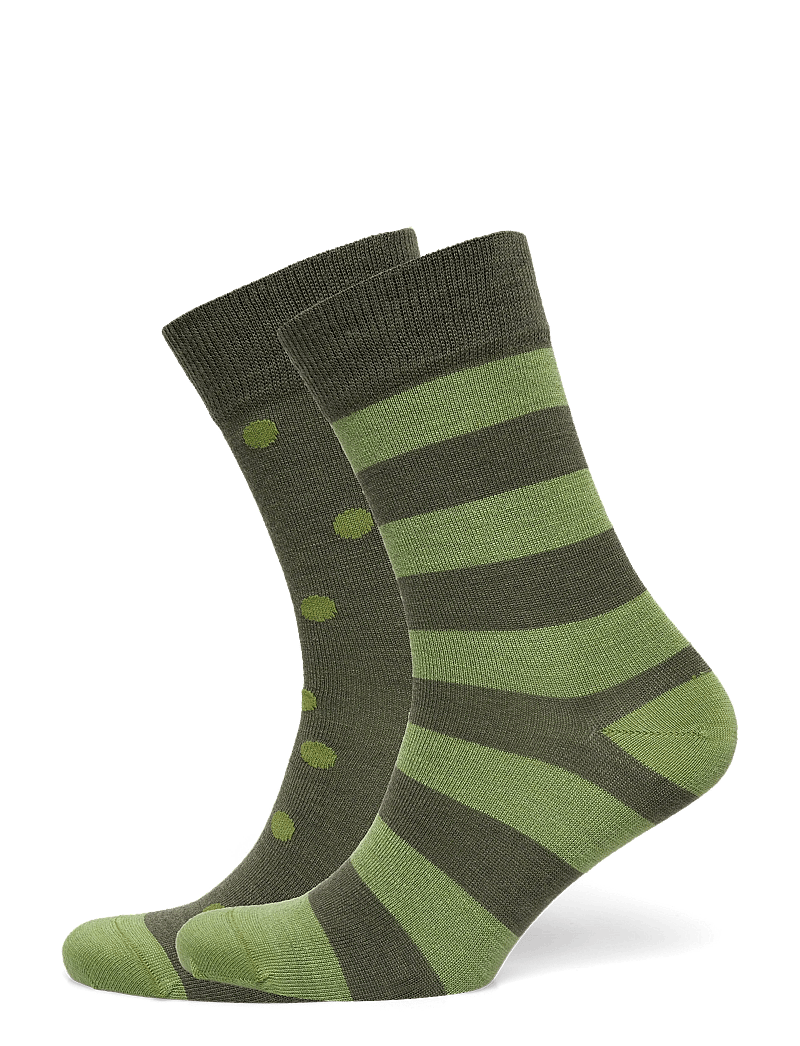 Alpacasocks&Co - Merino Lifestyle 2-pack - crew-socken - salvia/salvia - 0