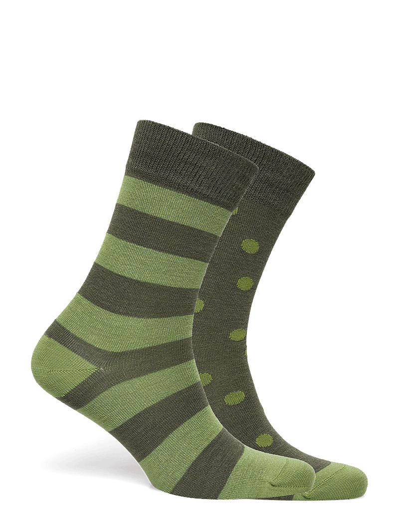 Alpacasocks&Co - Merino Lifestyle 2-pack - crew-socken - salvia/salvia - 1